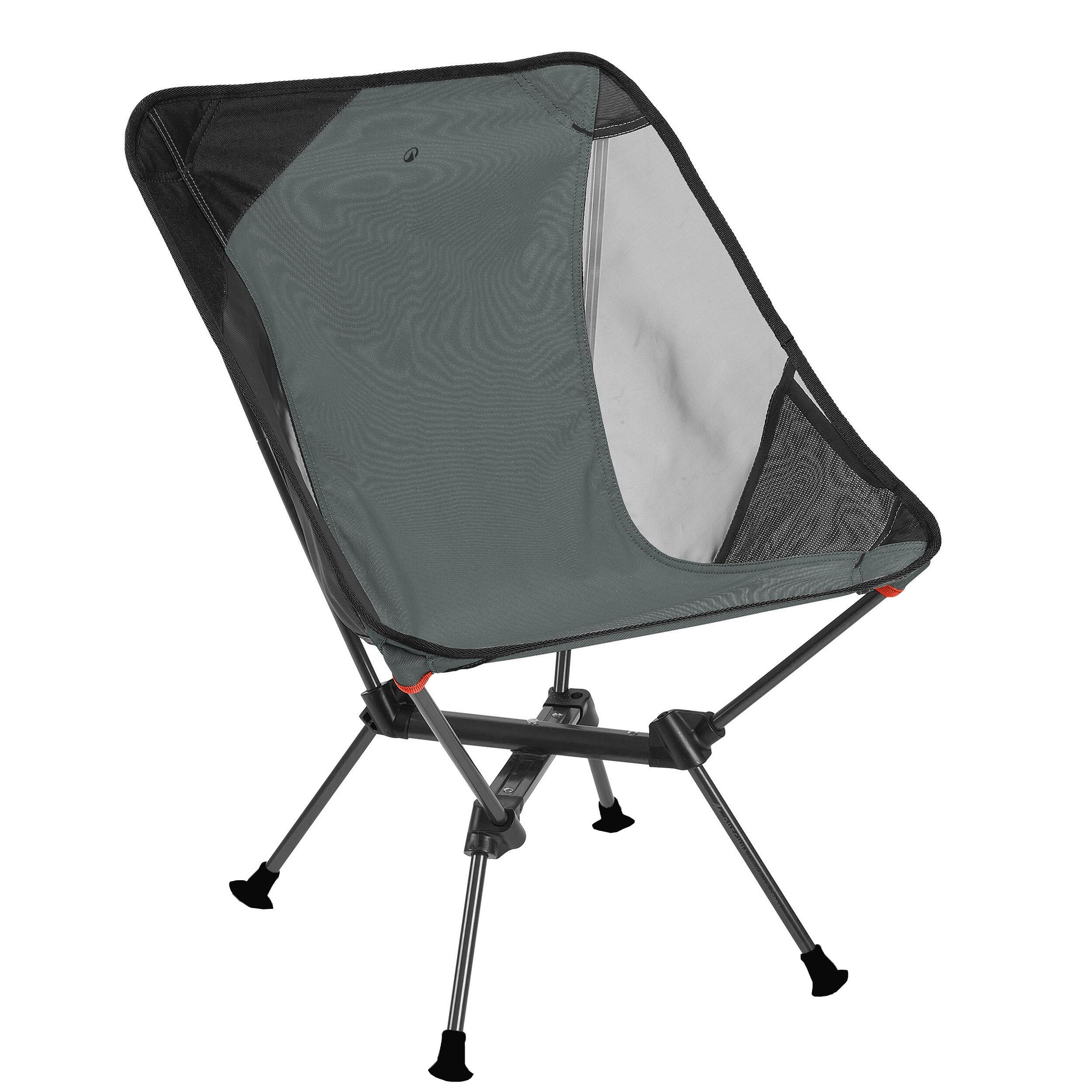 Low camping chair - ultra-compact and foldable - 500 M, Green