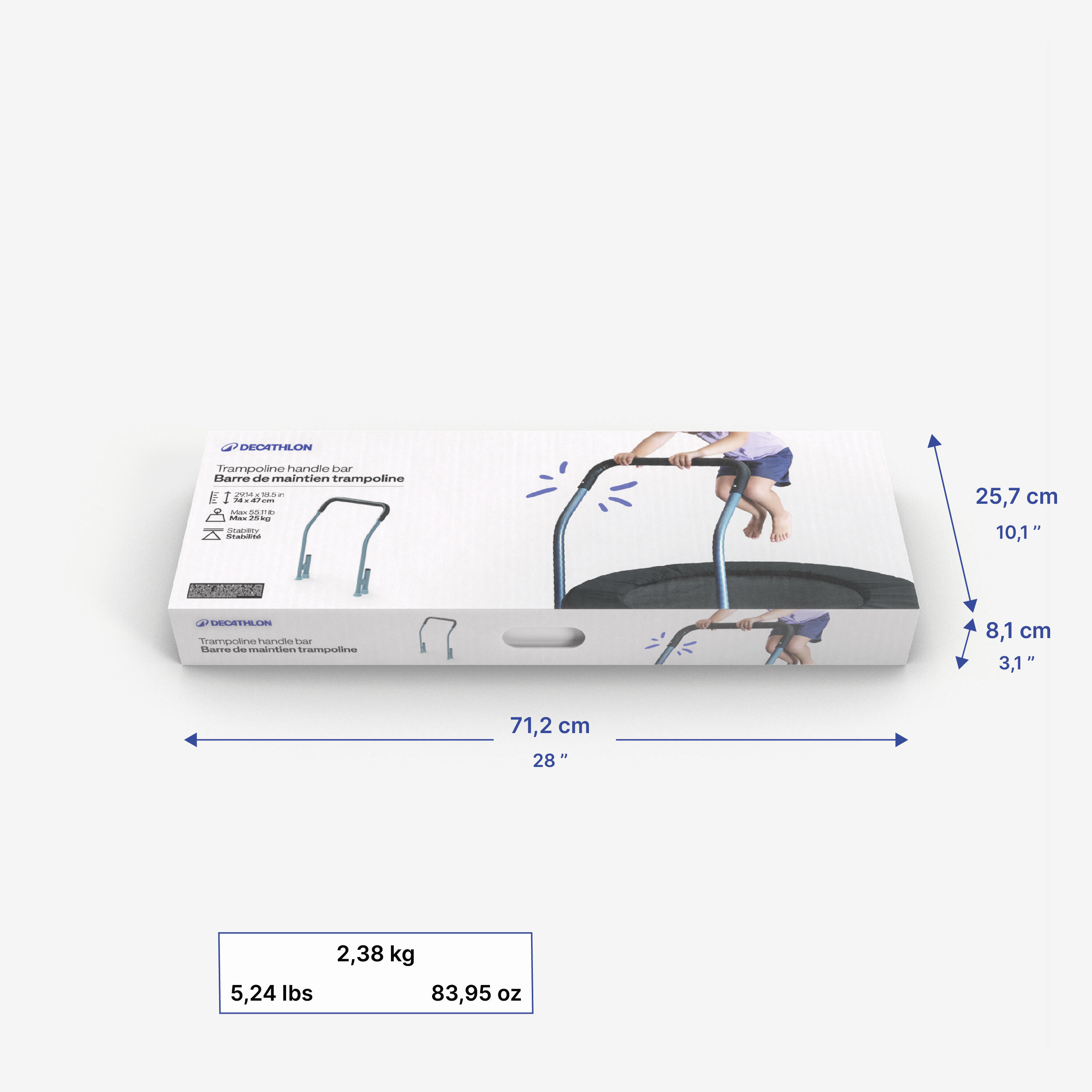 Haltestange für Mini-Kindertrampolin 8/11