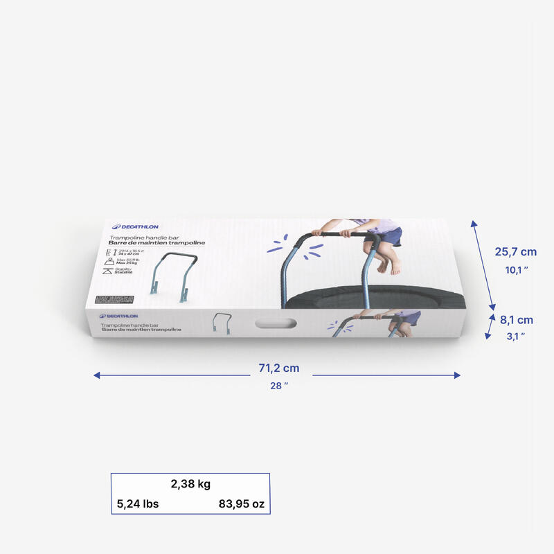 Barre de maintien pour mini trampoline enfant