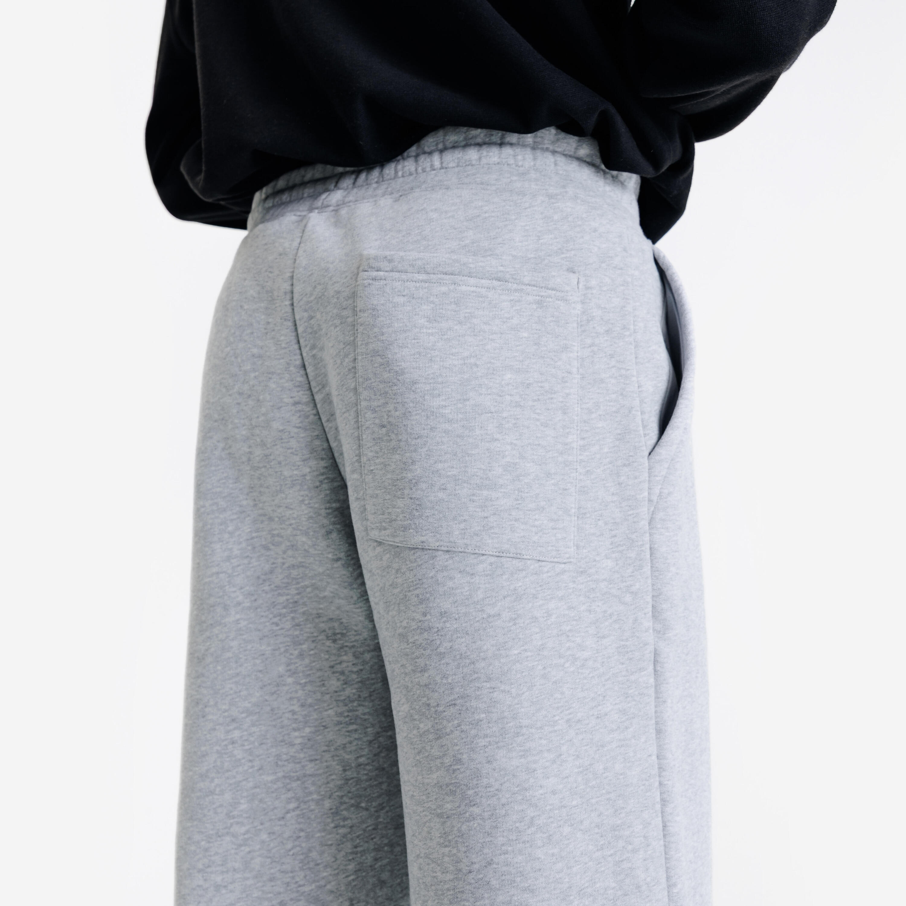 Pantalon jogging droit, homme, Elementals, gris chiné 5/6