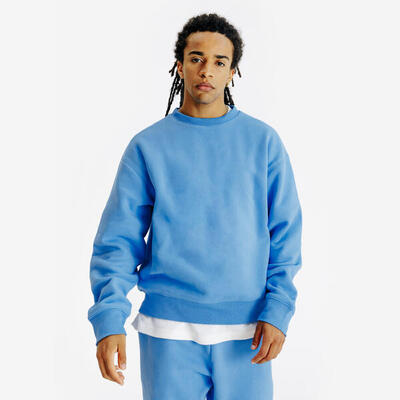 Felpa uomo ELEMENTALS girocollo oversize pesante verde