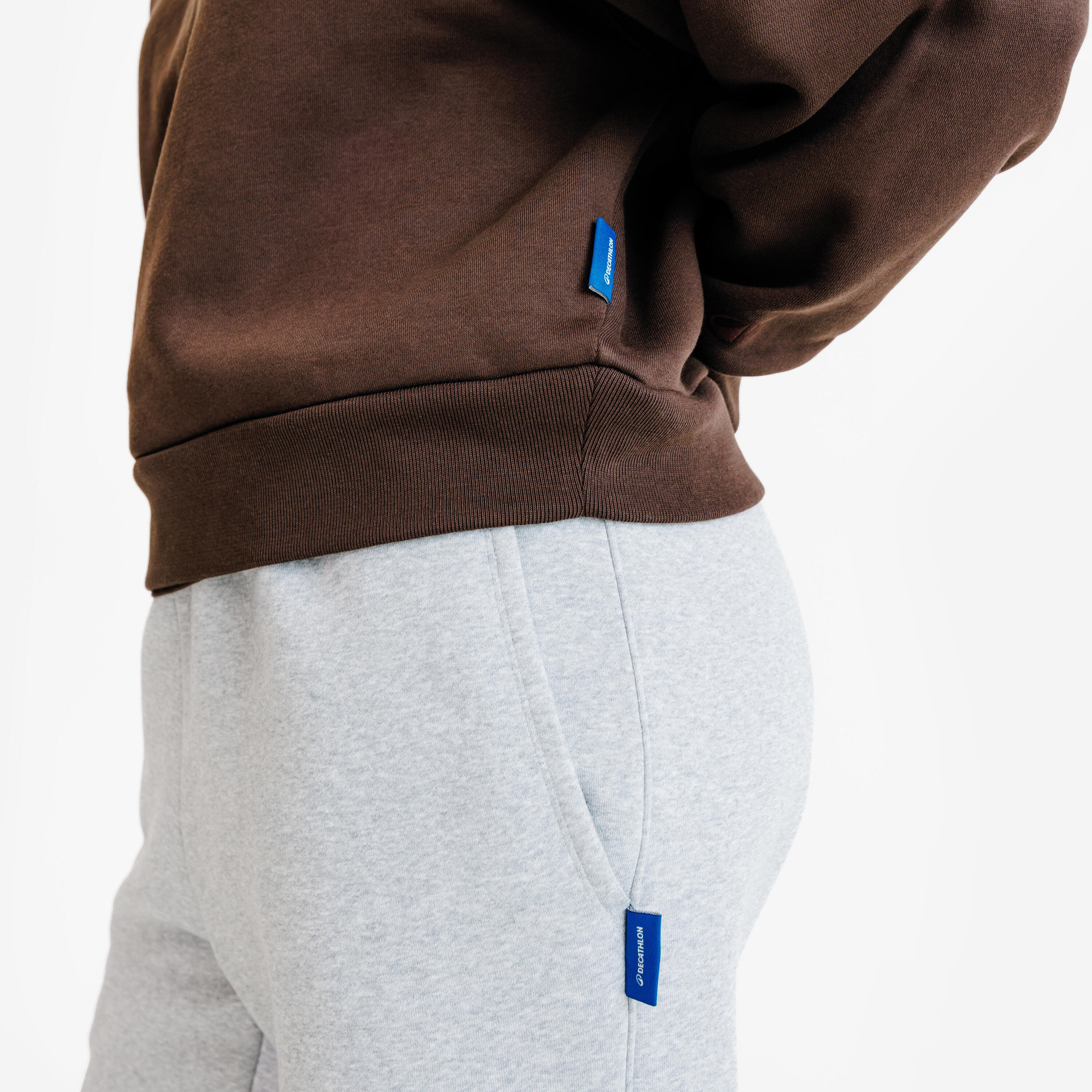 Sweat à col zippé femme, Elementals, marron 6/6