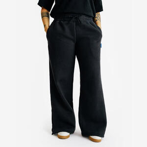 Pantalón de chándal recto mujer, Elementals, negro