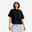 Tricou crop top negru damă