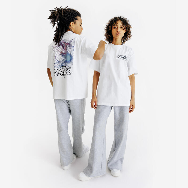 Tricou imprimeu RELAX Alb Adulți