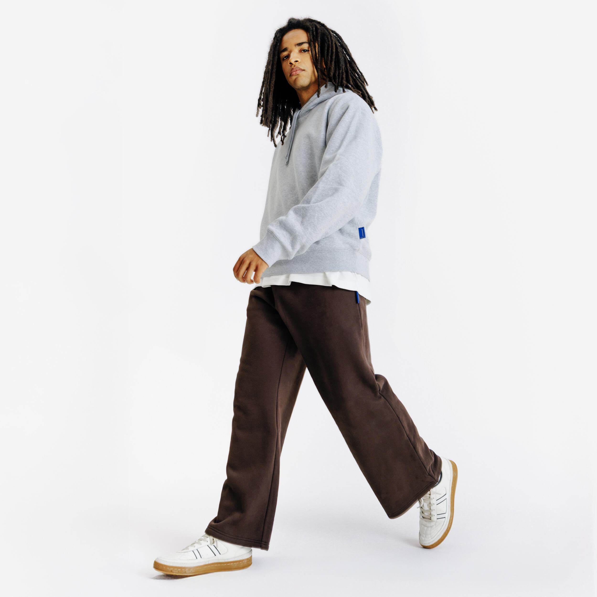 Herenhoodie Elementals gemêleerd grijs 2/5