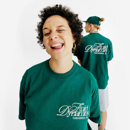 Футболка оверсайз зелена