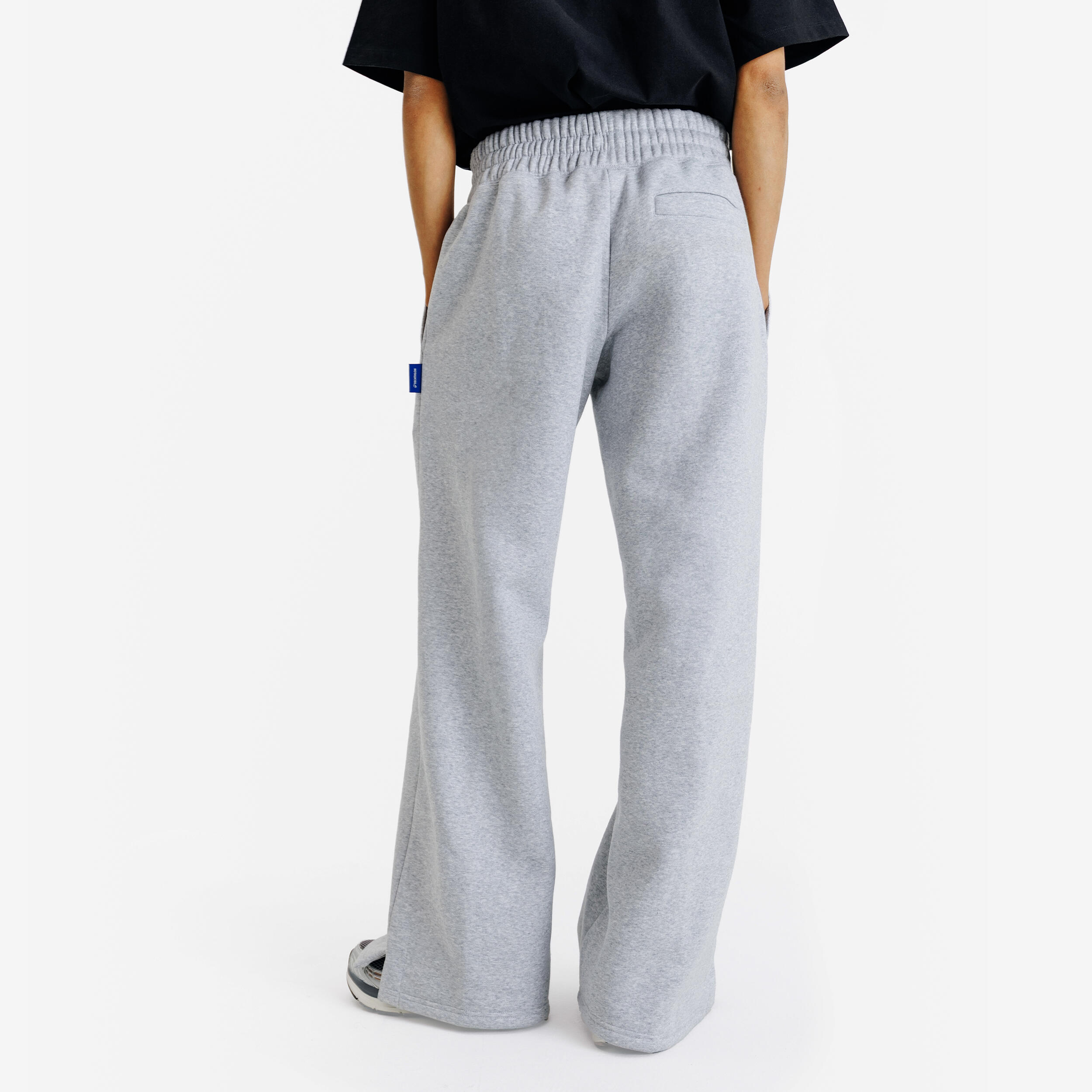 Women's Straight-Leg Jogging Bottoms Elementals Grey Marl