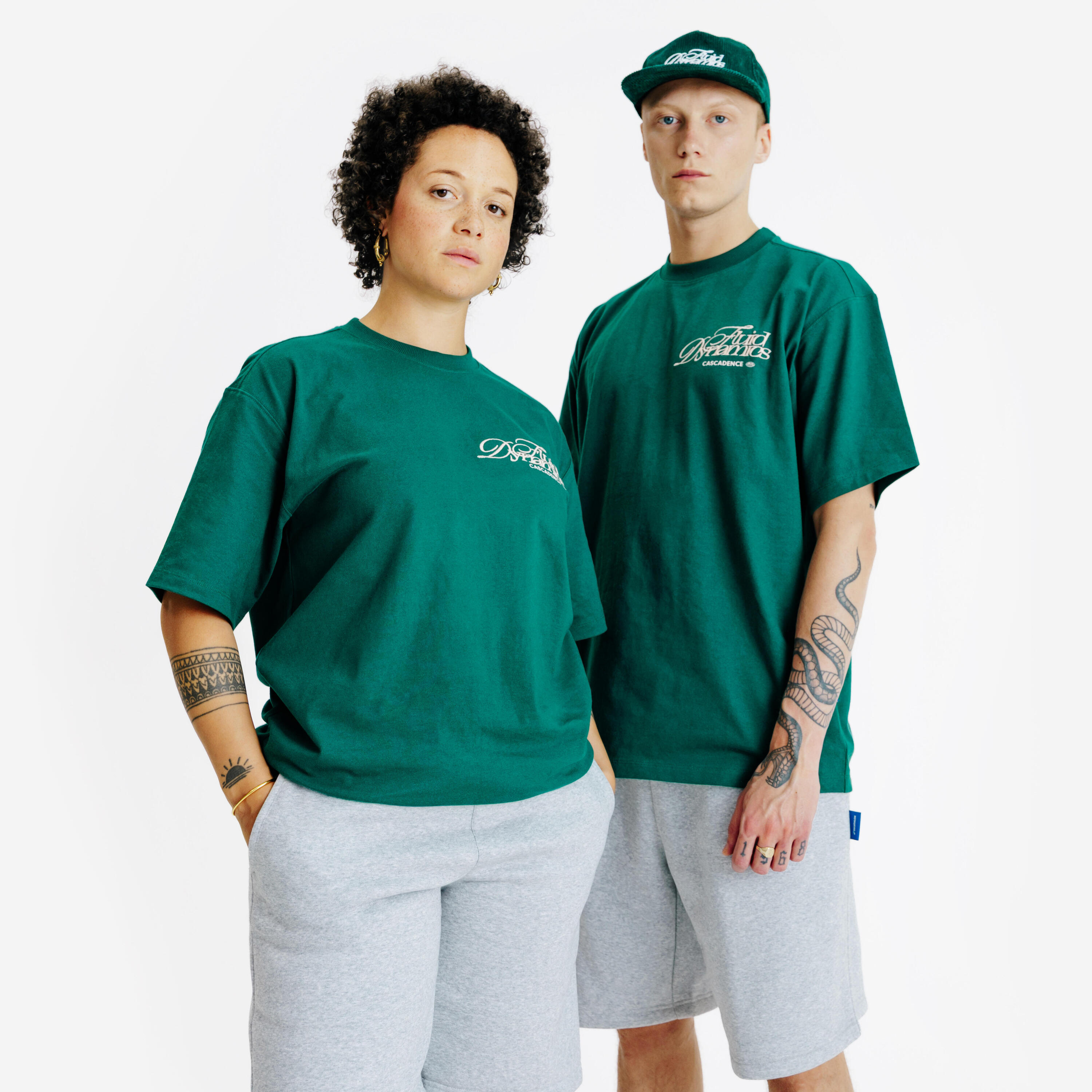 DECATHLON T-Shirt mit Grafik - grün