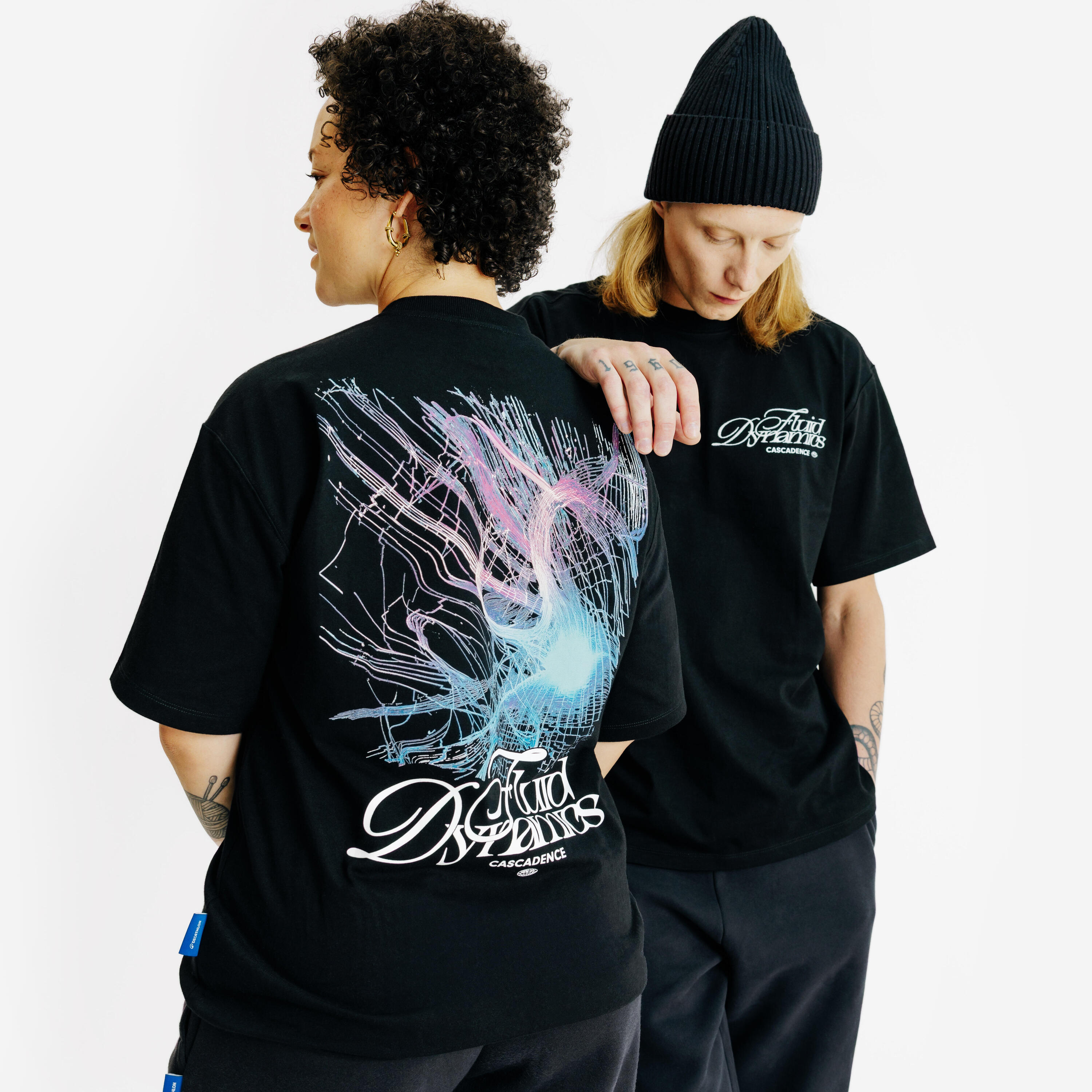 DECATHLON T-Shirt mit Grafik - schwarz