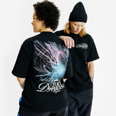 T-shirt met print zwart