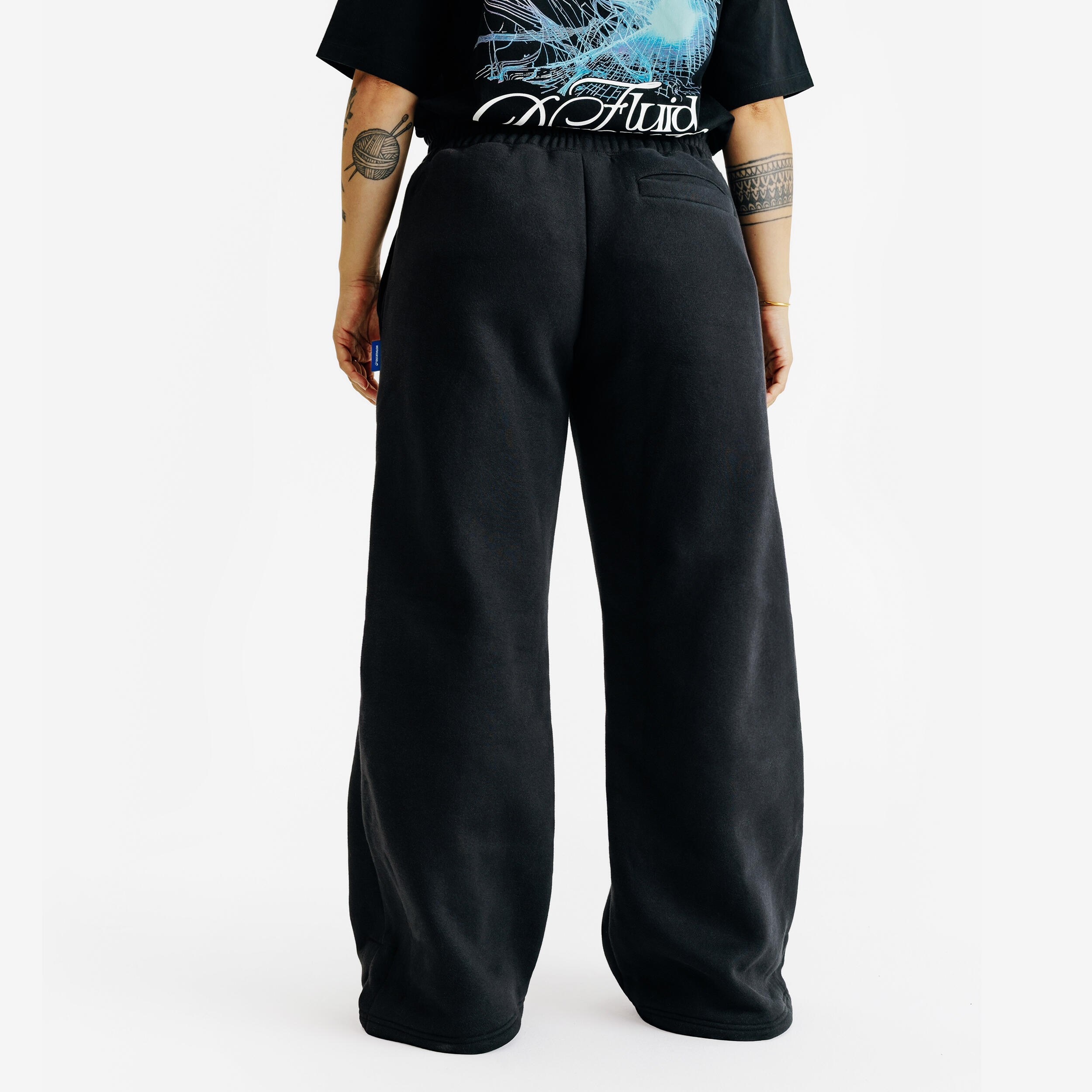 Pantalon jogging droit femme, Elementals, noir 4/6