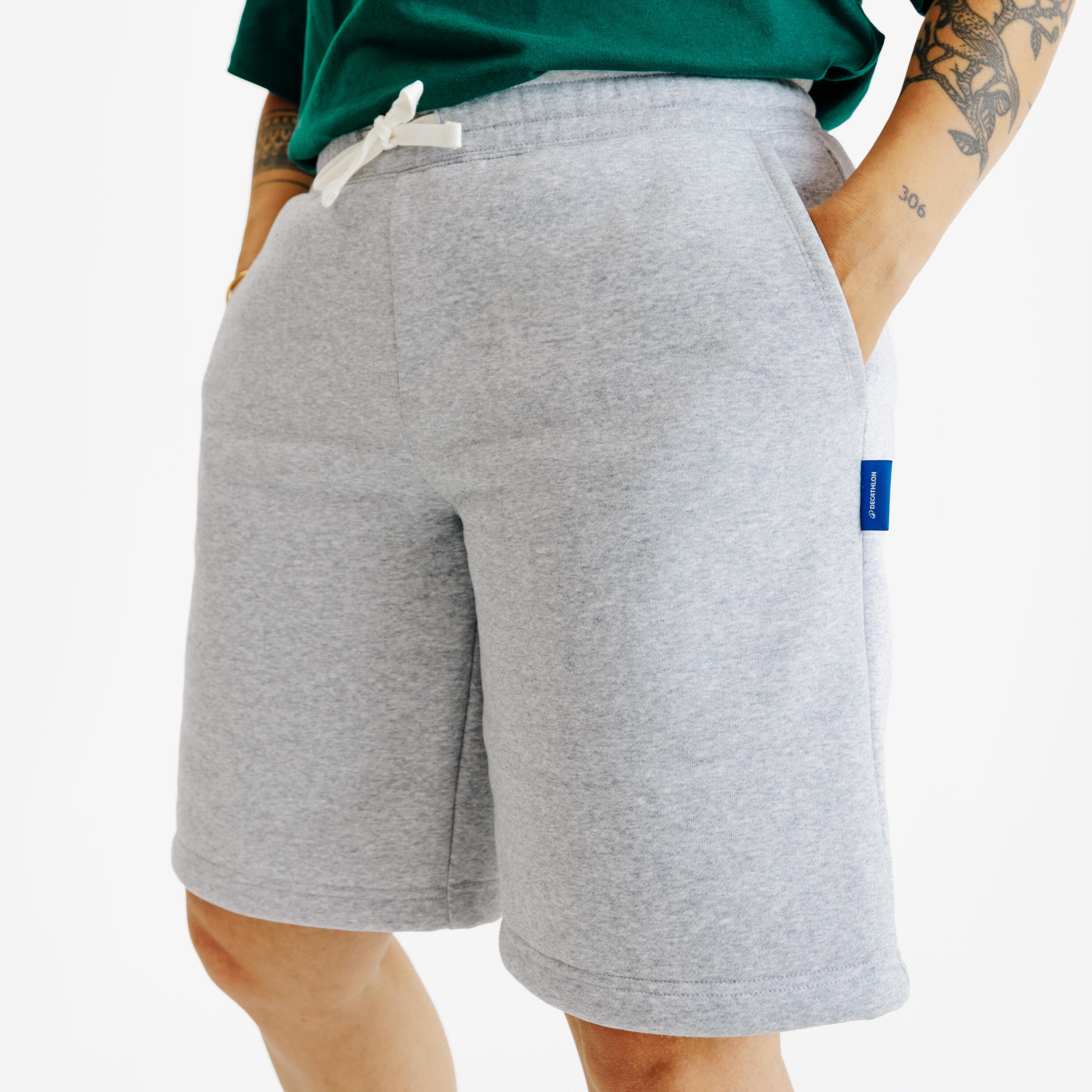 Pantaloncini adulto ELEMENTALS grigio melange 3/6