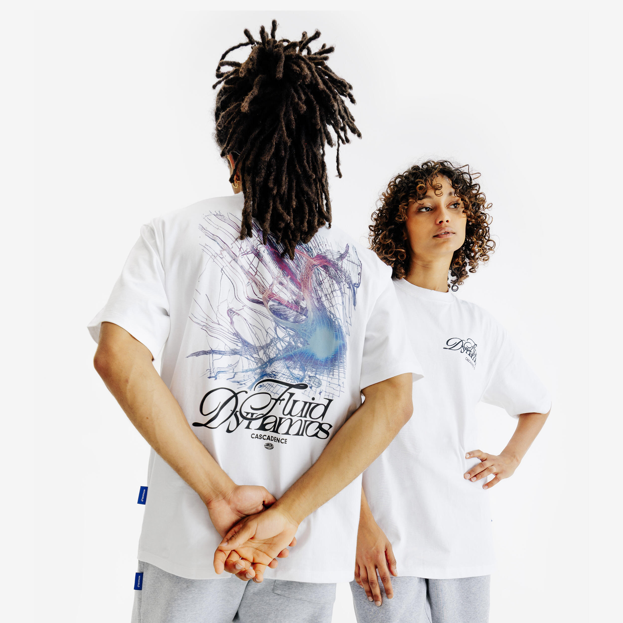 DECATHLON T-Shirt Herren mit Grafik - weiß