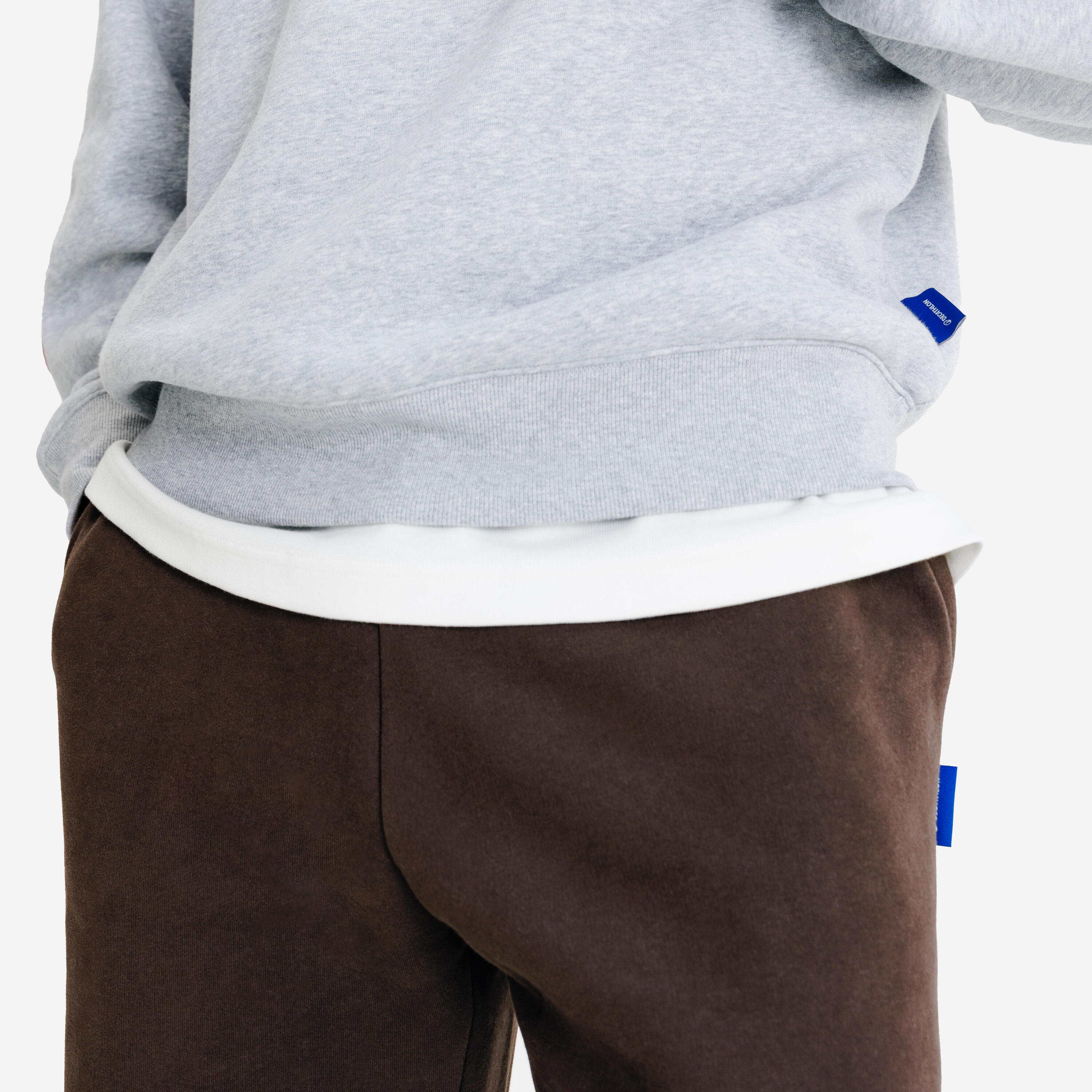 Herenhoodie Elementals gemêleerd grijs 5/5