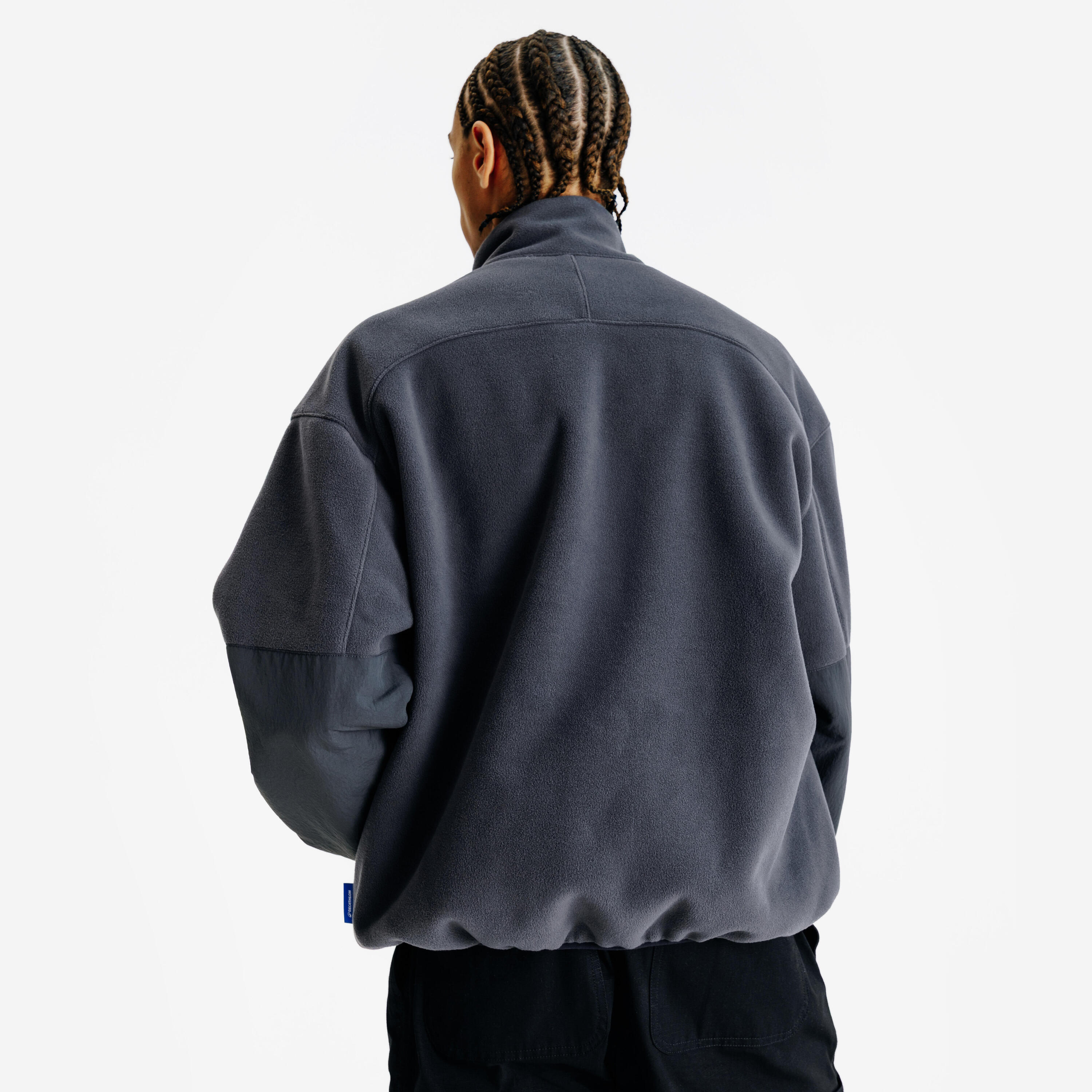 Wendbare Fleecejacke für Herren, Lifetech, Schwarz 6/7