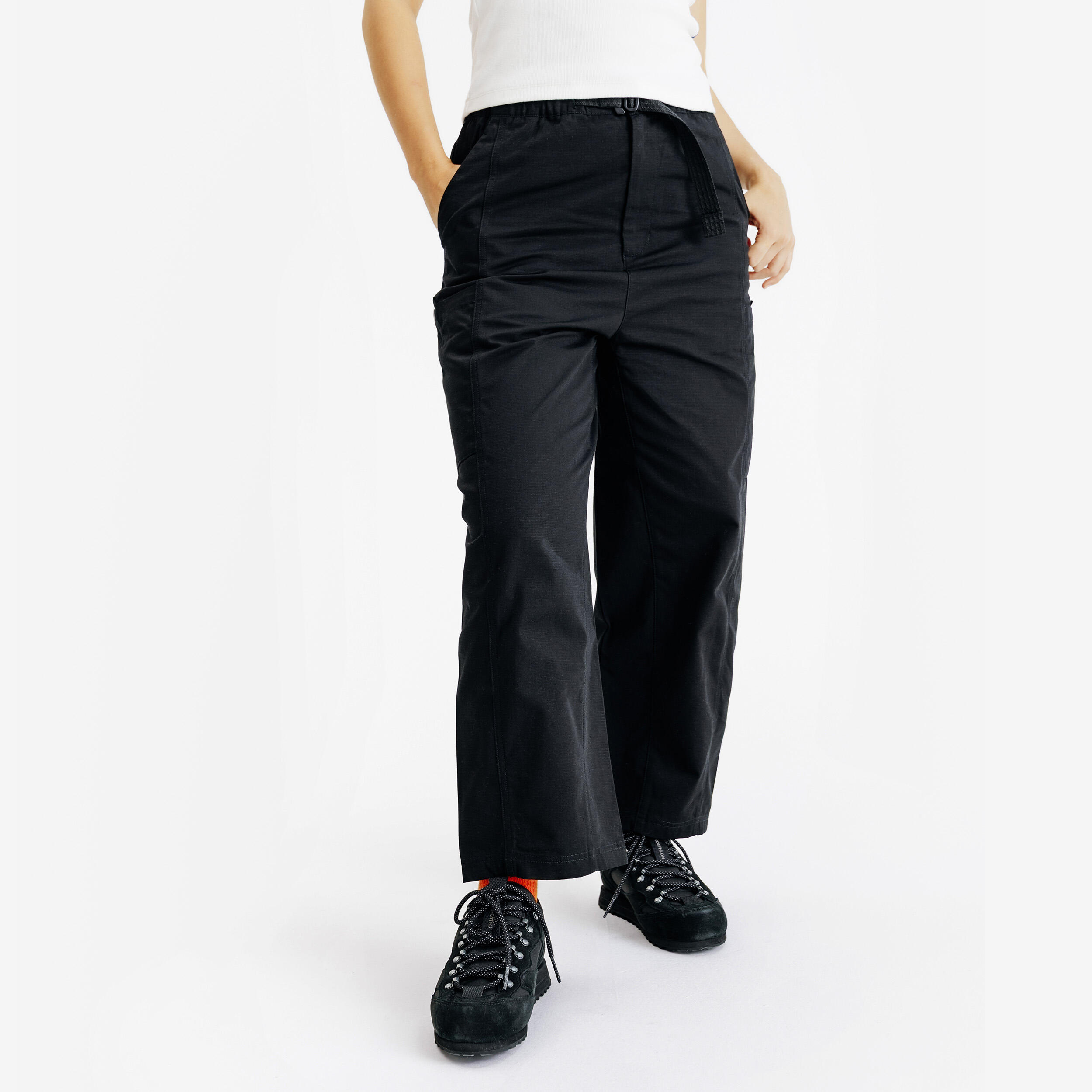 DECATHLON 7/8 Hose Damen - schwarz