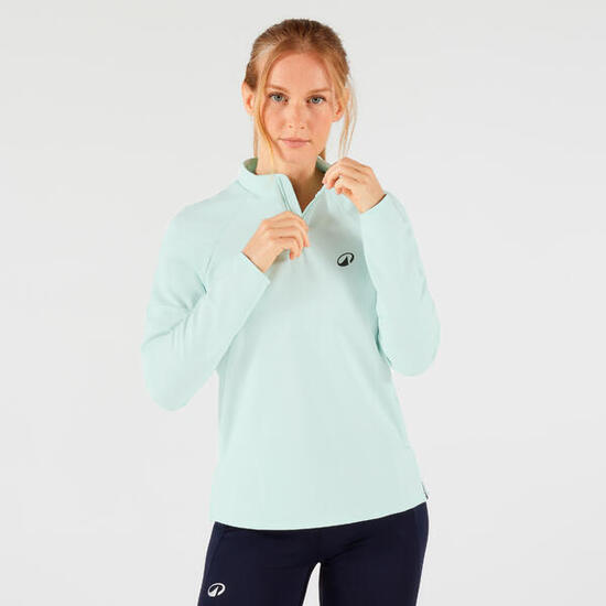 T-shirt Tennis Manches Longues Femme Thermic - TTS ML TH Femme Vert Clair