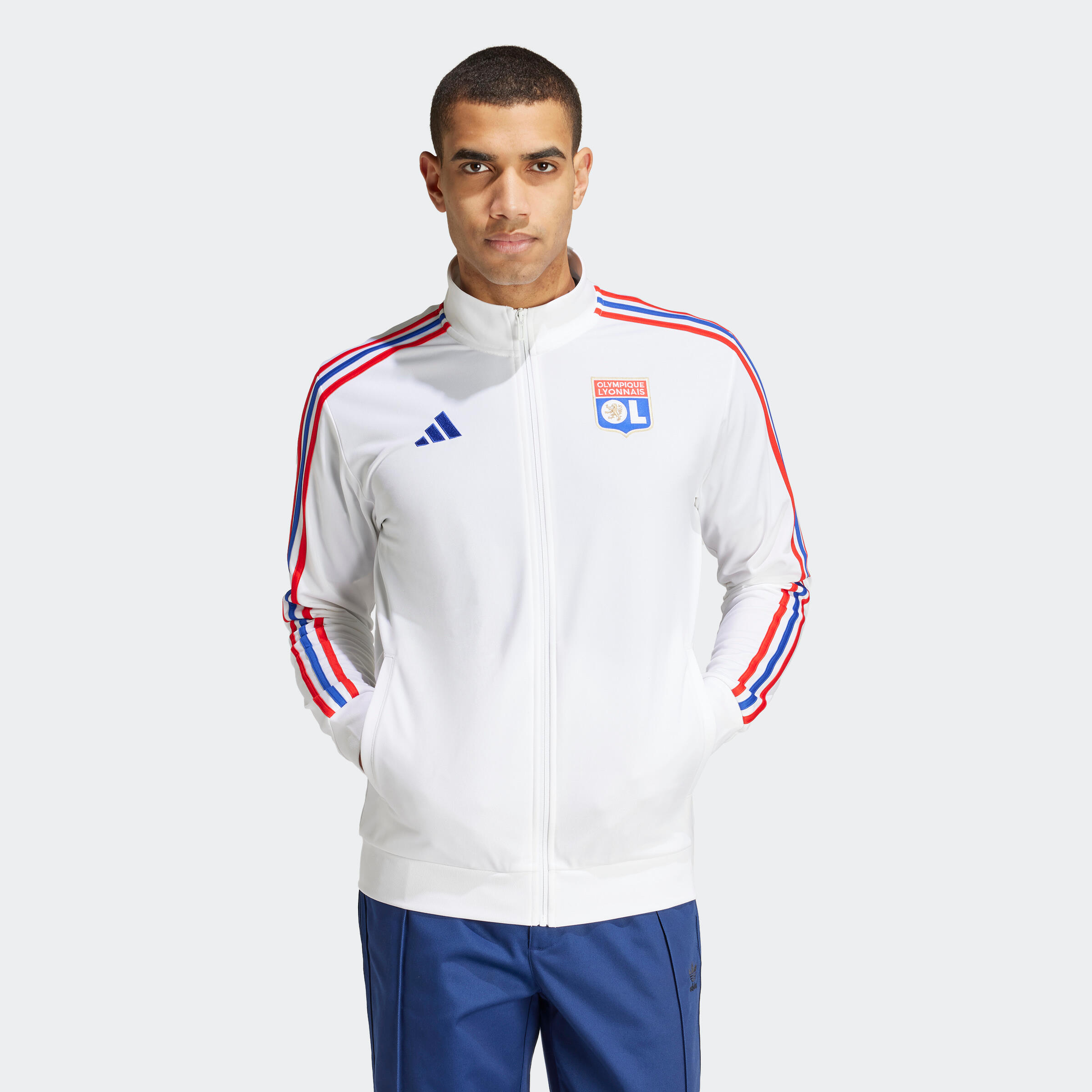 Adult Tracksuit Jacket Olympique Lyonnais 25/26 - Decathlon