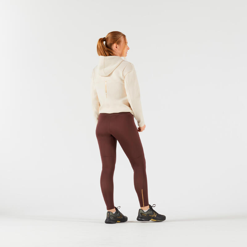 Kadın Tenis Taytı - Kahverengi - Dry Hip Ball