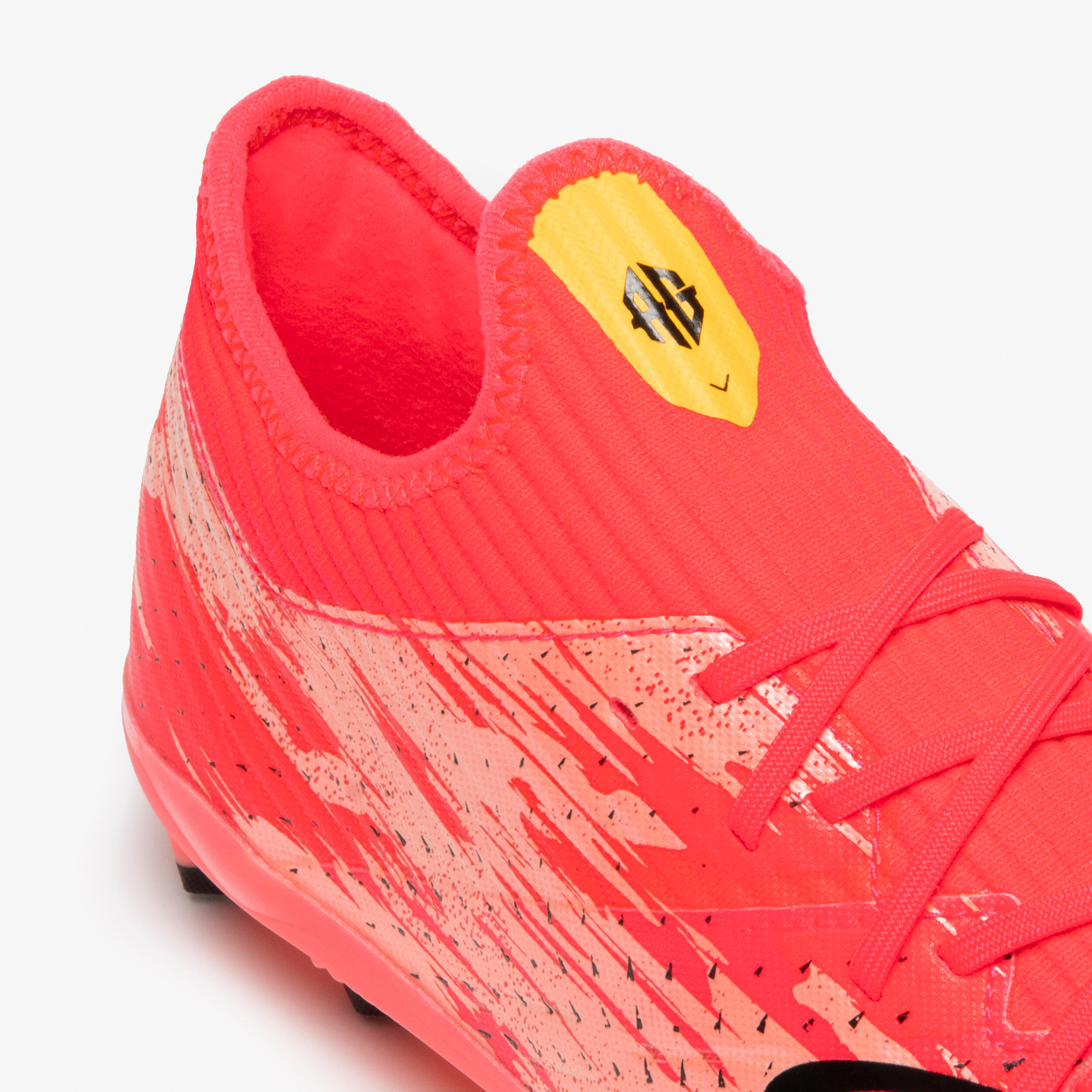 Botas de fútbol niño con cordones CLR FG Rojo Storm 3/10