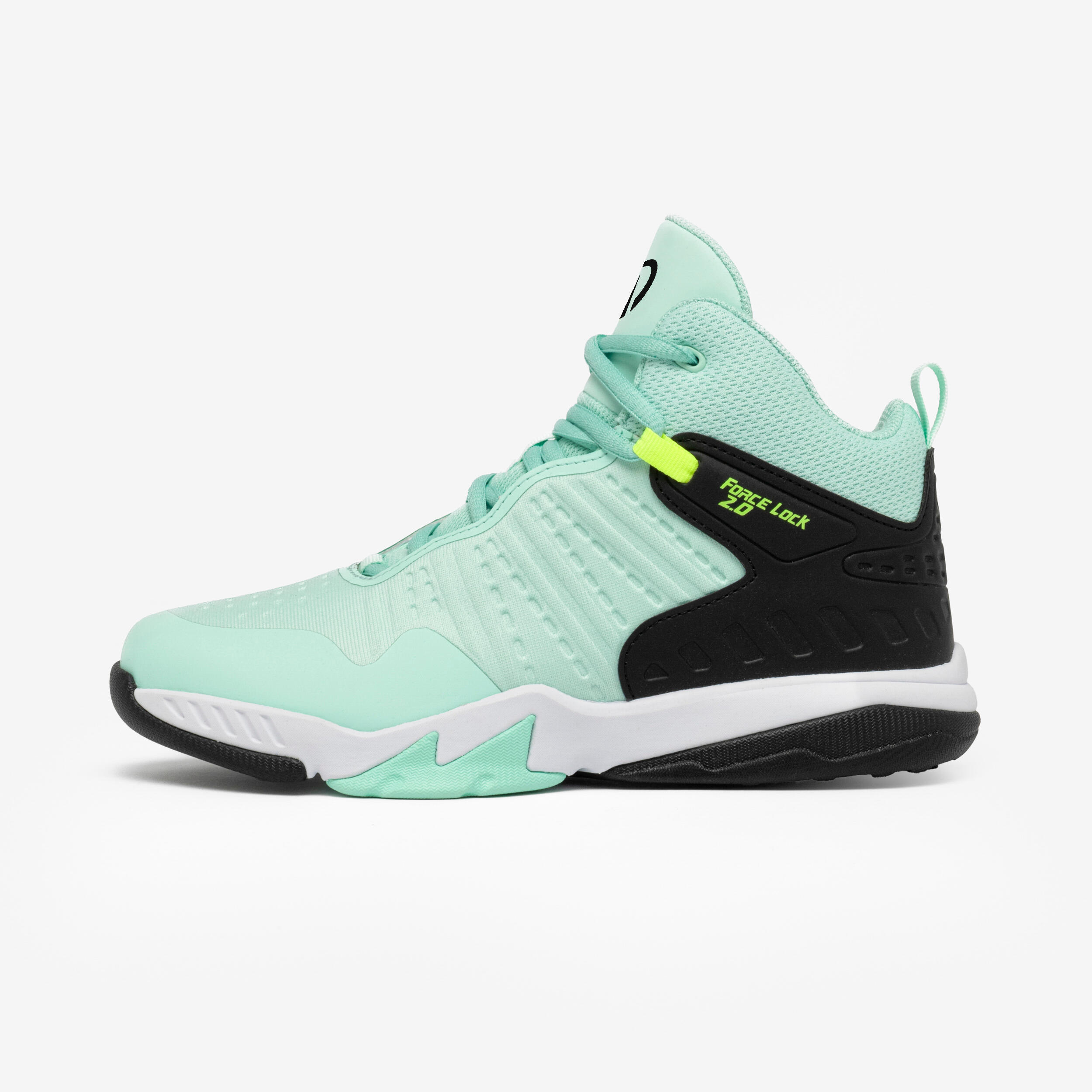 TARMAK Kids'/Junior Basketball Shoes SS500 High - Turquoise
