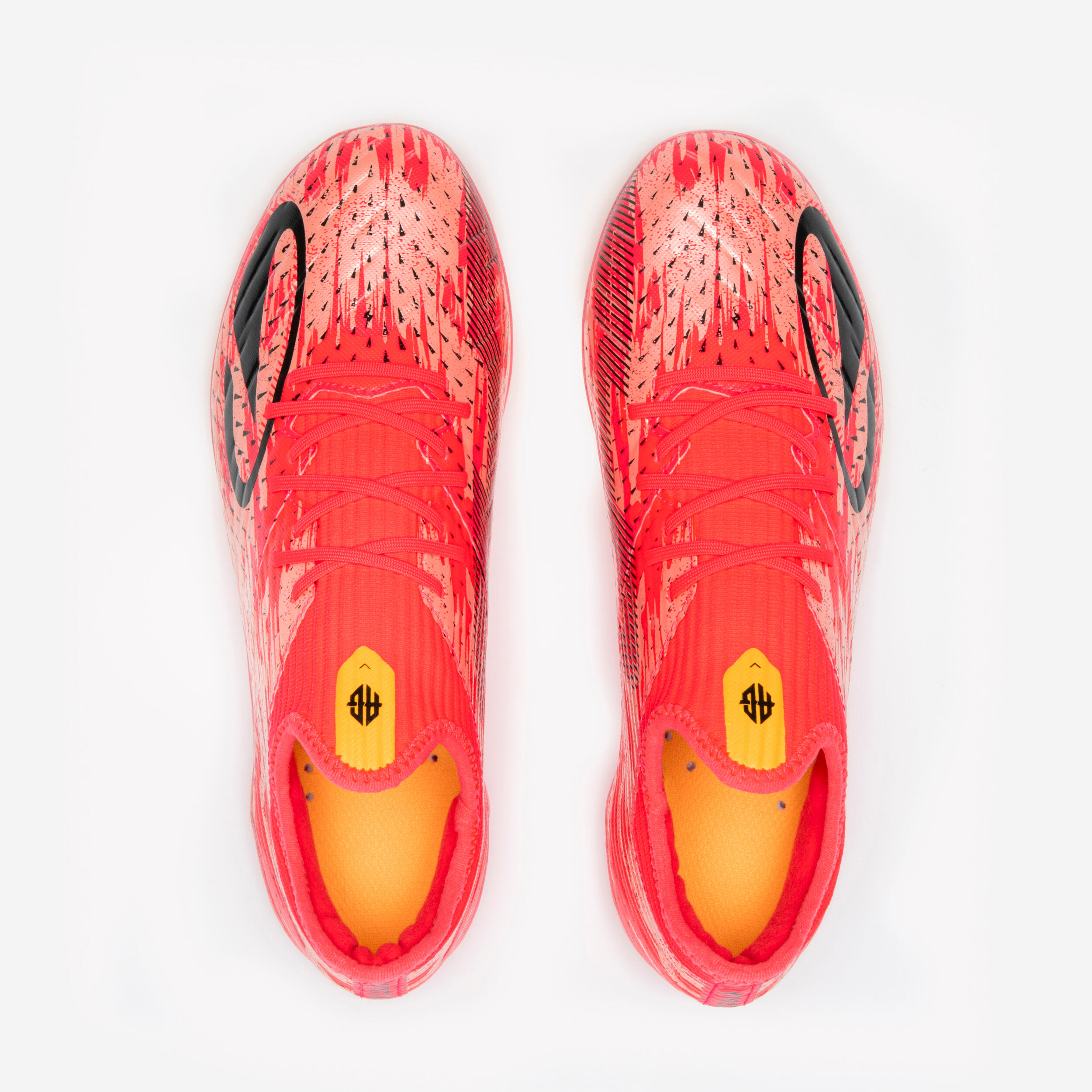 Botas de fútbol niño con cordones CLR FG Rojo Storm 5/10