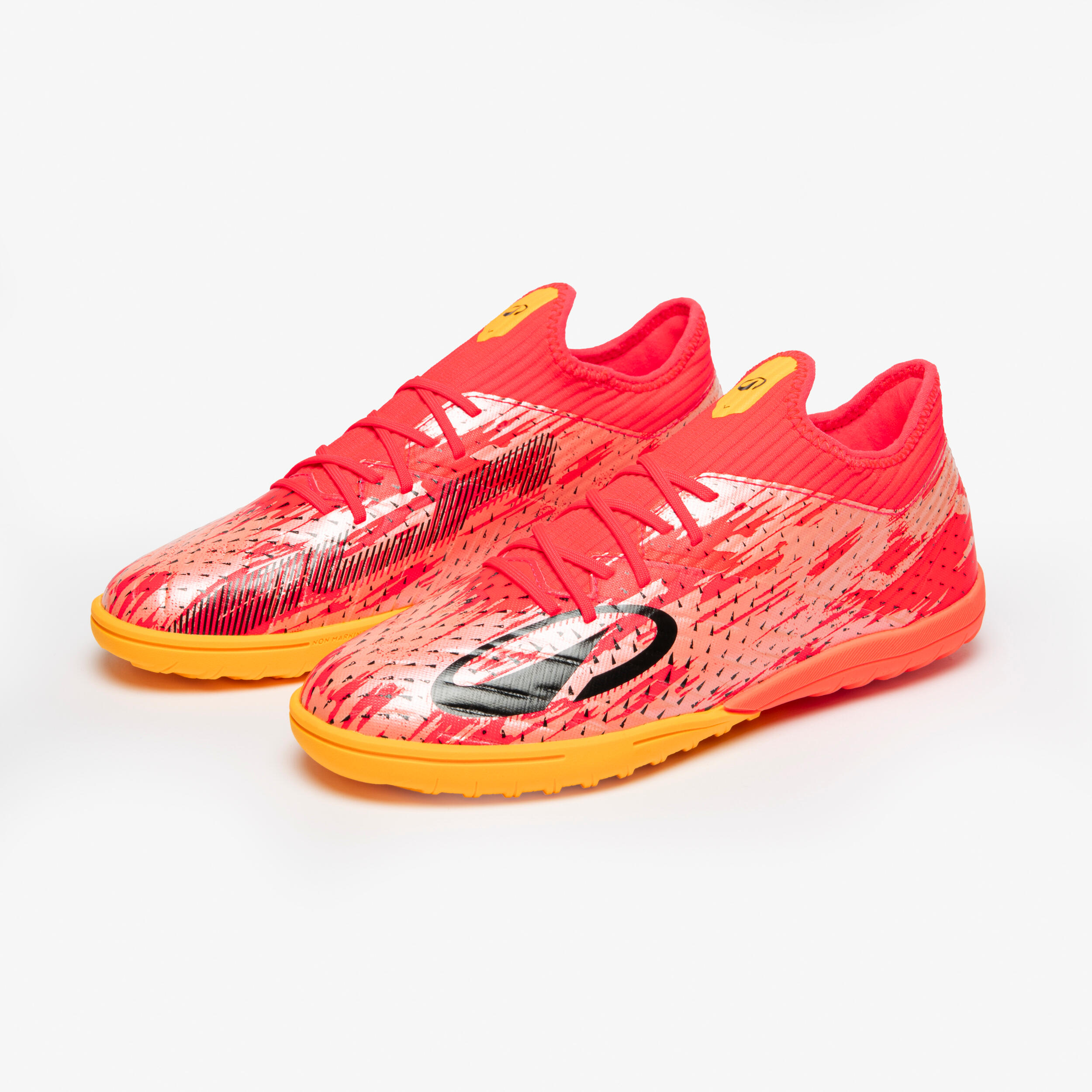 Botas de fútbol niño con cordones CLR TURF red storm 2/10