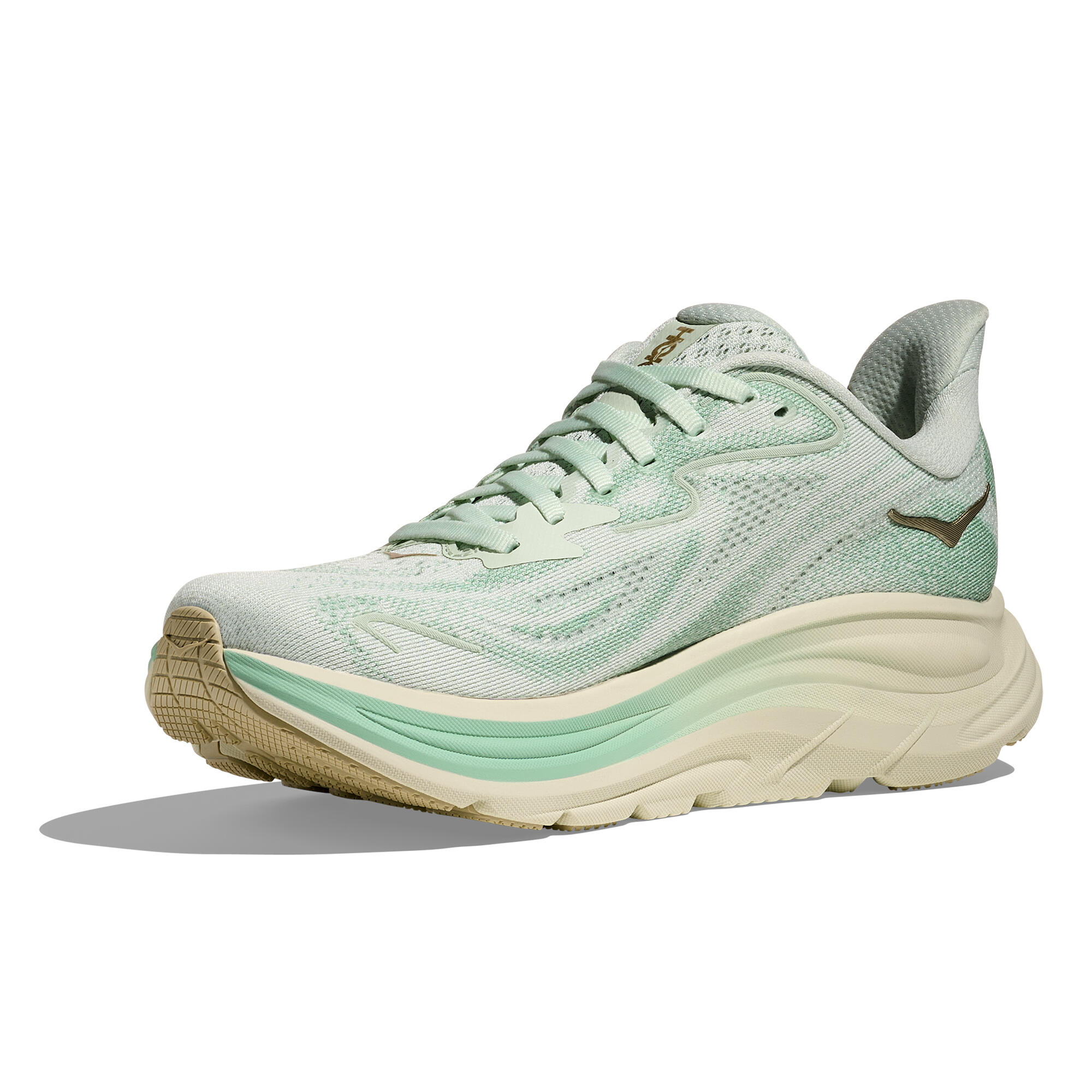 Zapatillas running mujer, Hoka Clifton 10 verde  3/8