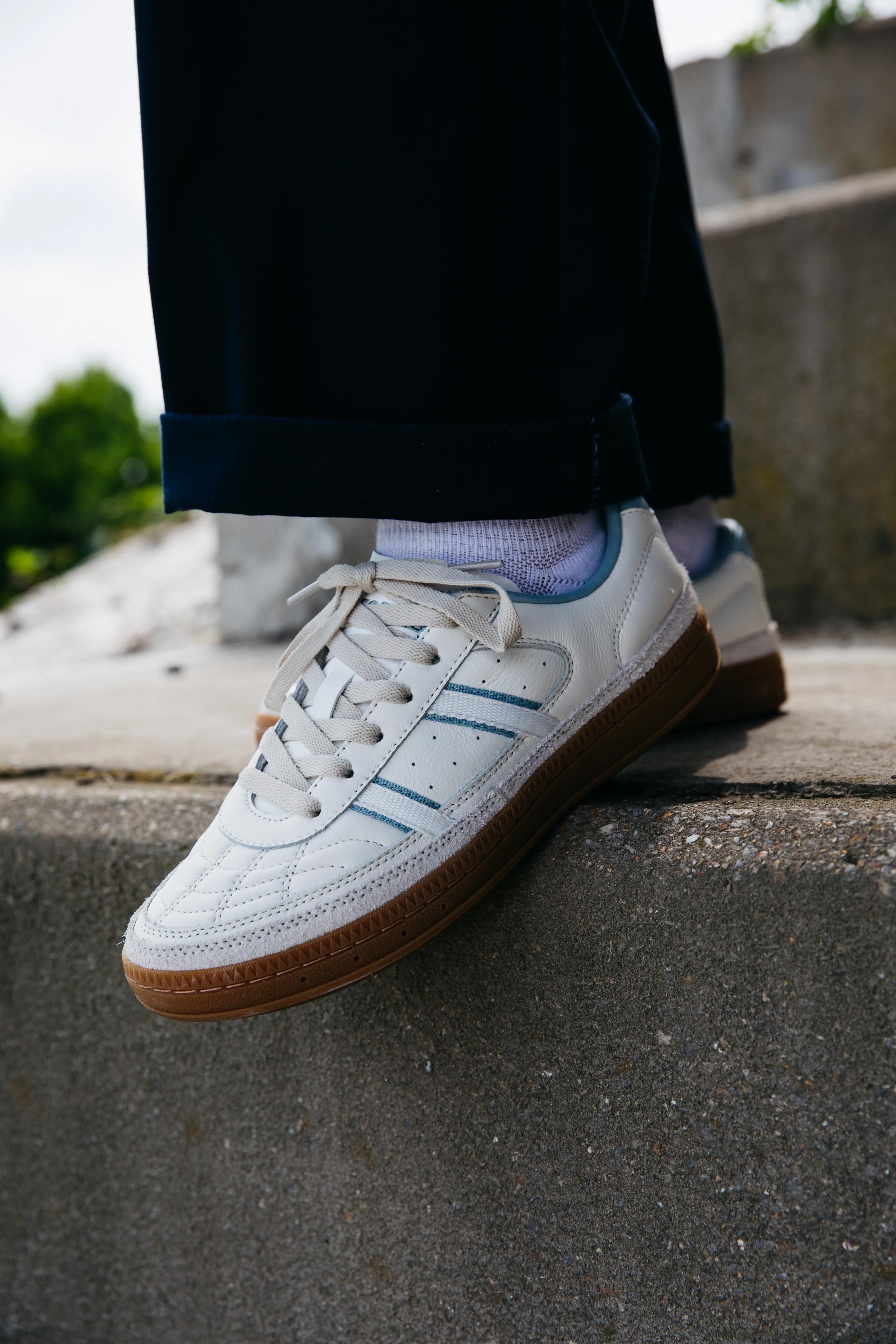 Tenis deportivos de piel blancos para mujer Player 80 32/35