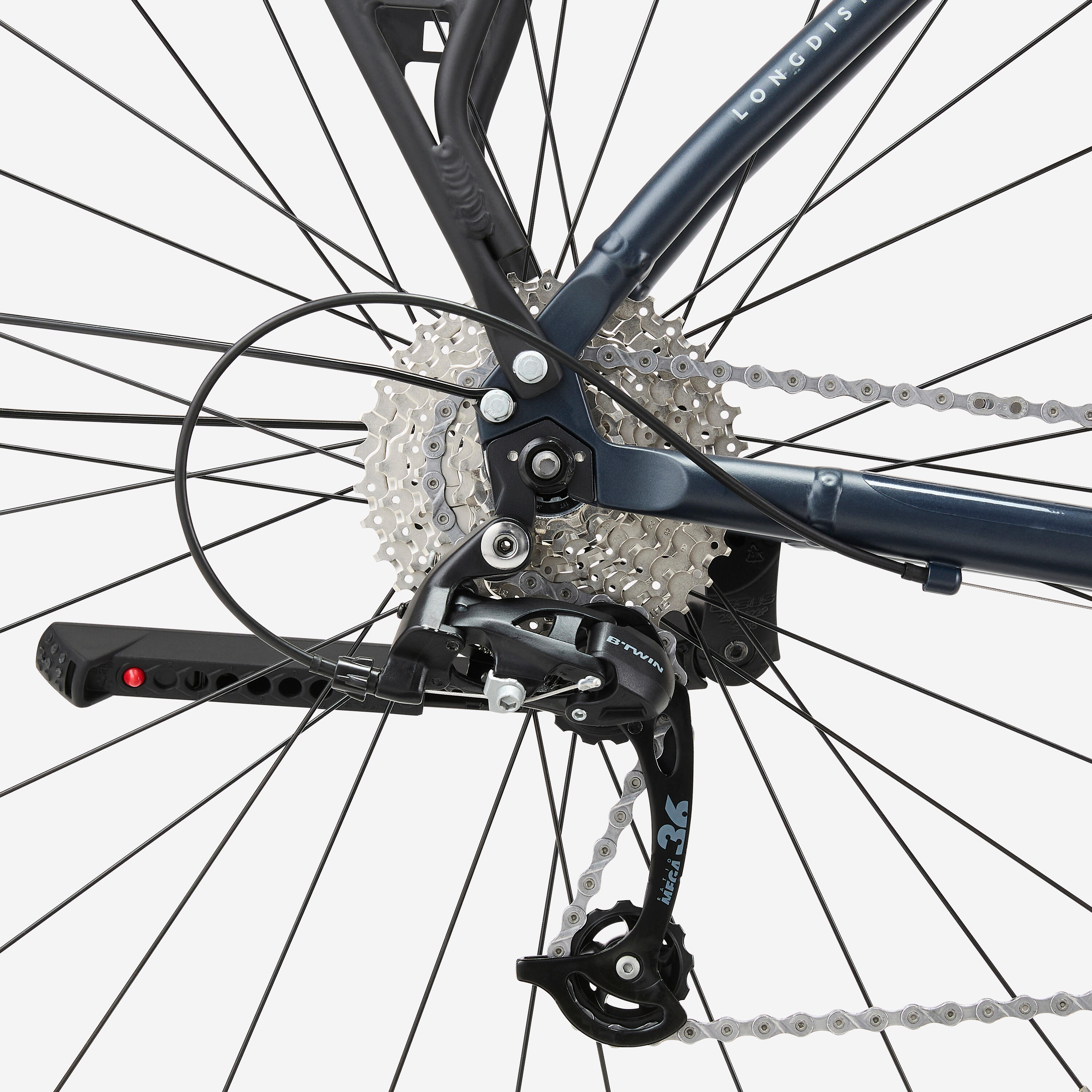Stadsfiets voor lange afstanden 500 hoog frame 5/7