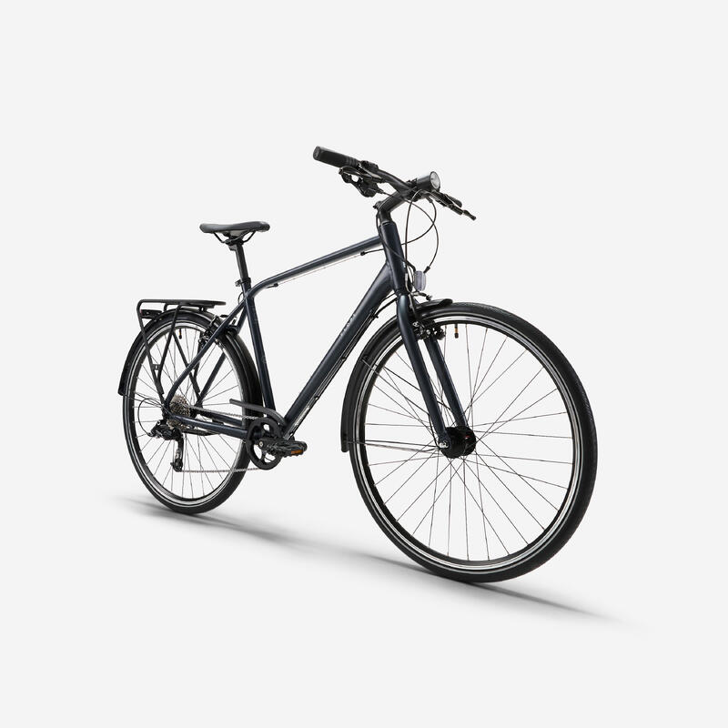 Bicicletă de oraș Elops LD 500 cadru înalt gri