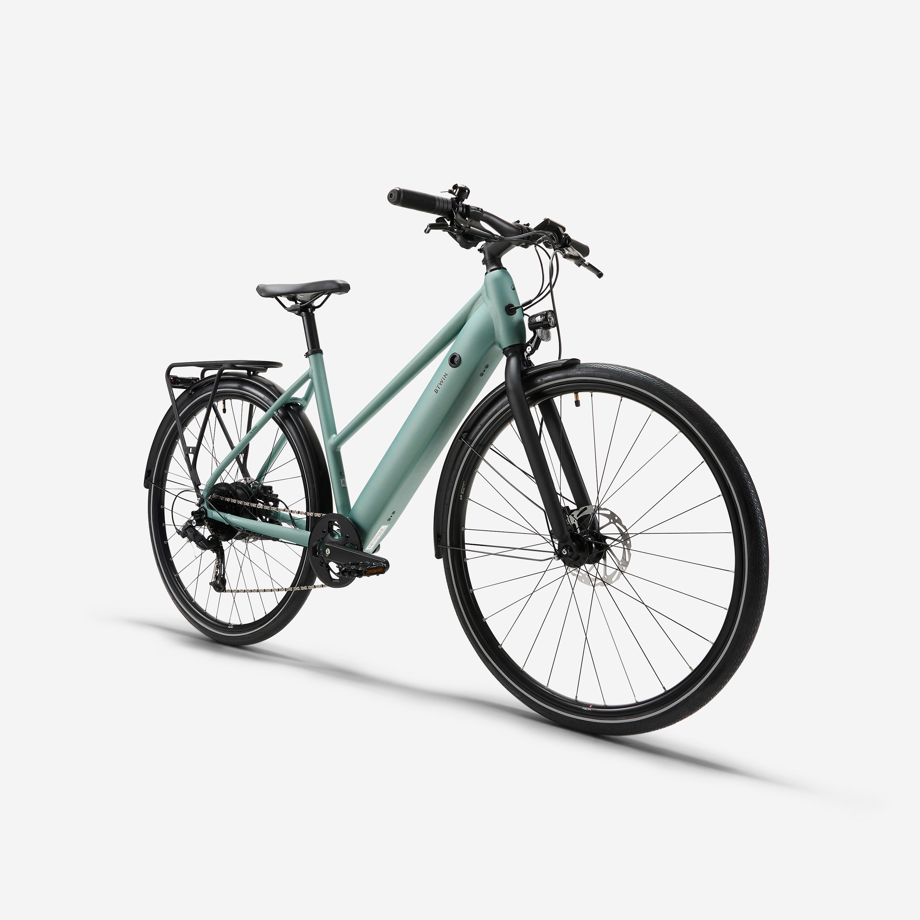 Long Distance 500 Electric Assist City Bike Step-Through Frame 2/11