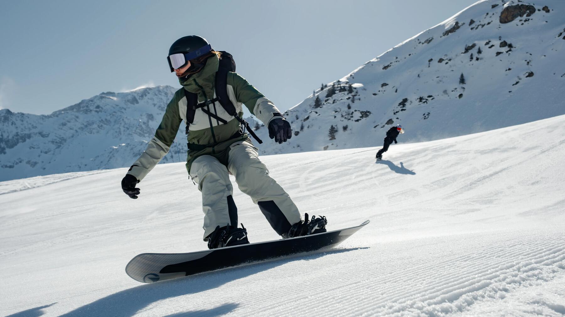 Bochten nemen snowboarden