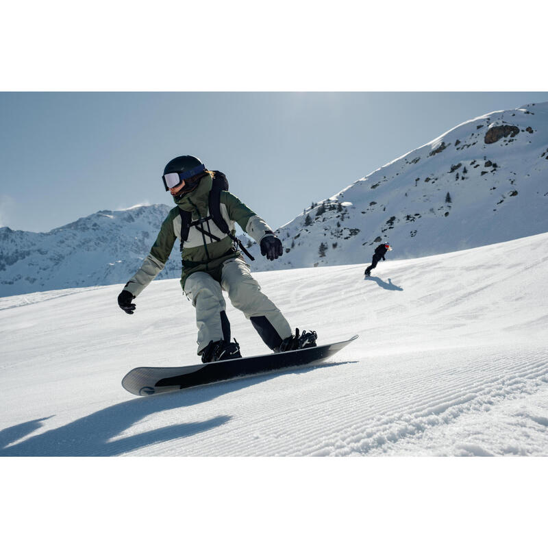 Pantaloni de schi și de snowboard impermeabili, Pant 500 AM verde, damă