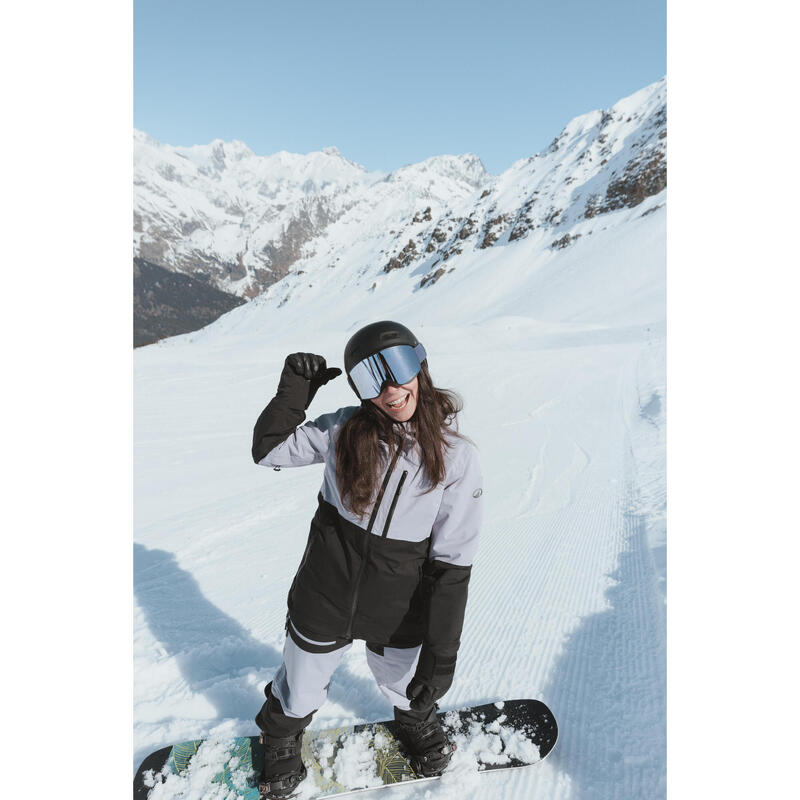 Dámská hřejivá a nepromokavá lyžařská bunda 500 All Mountain 
