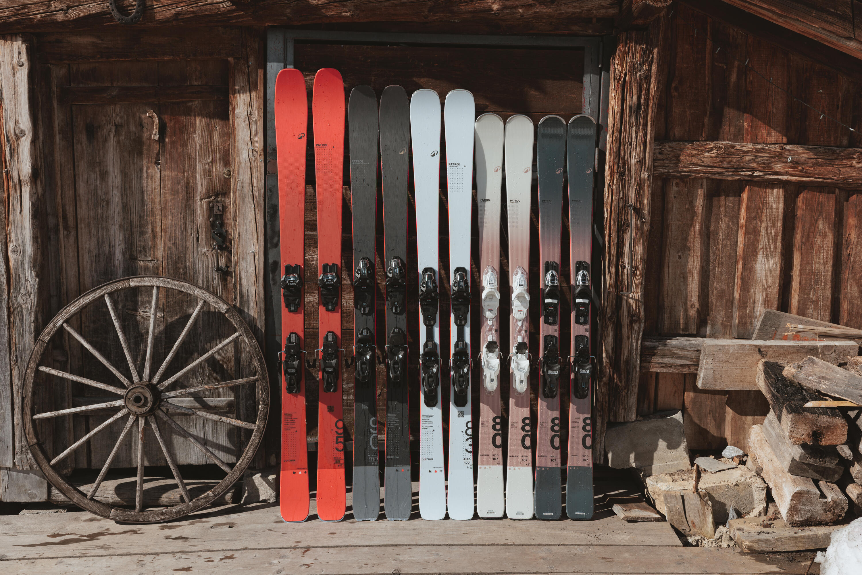 Ski mit Bindung Allmountain, Patrol 83, grau 10/10