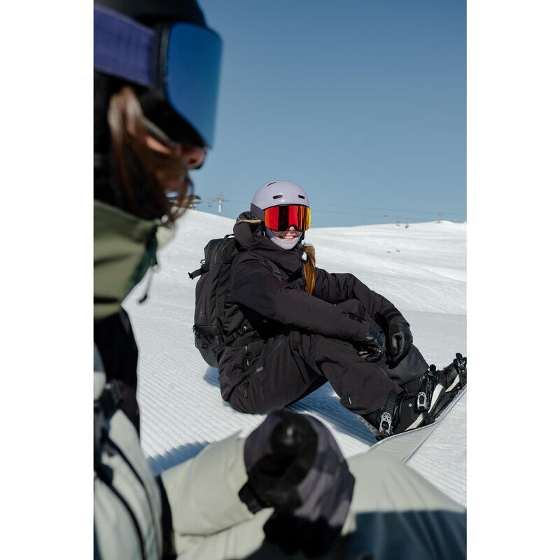 Pantalon schi și snowboard 500 AM impermeabil și respirant Negru damă