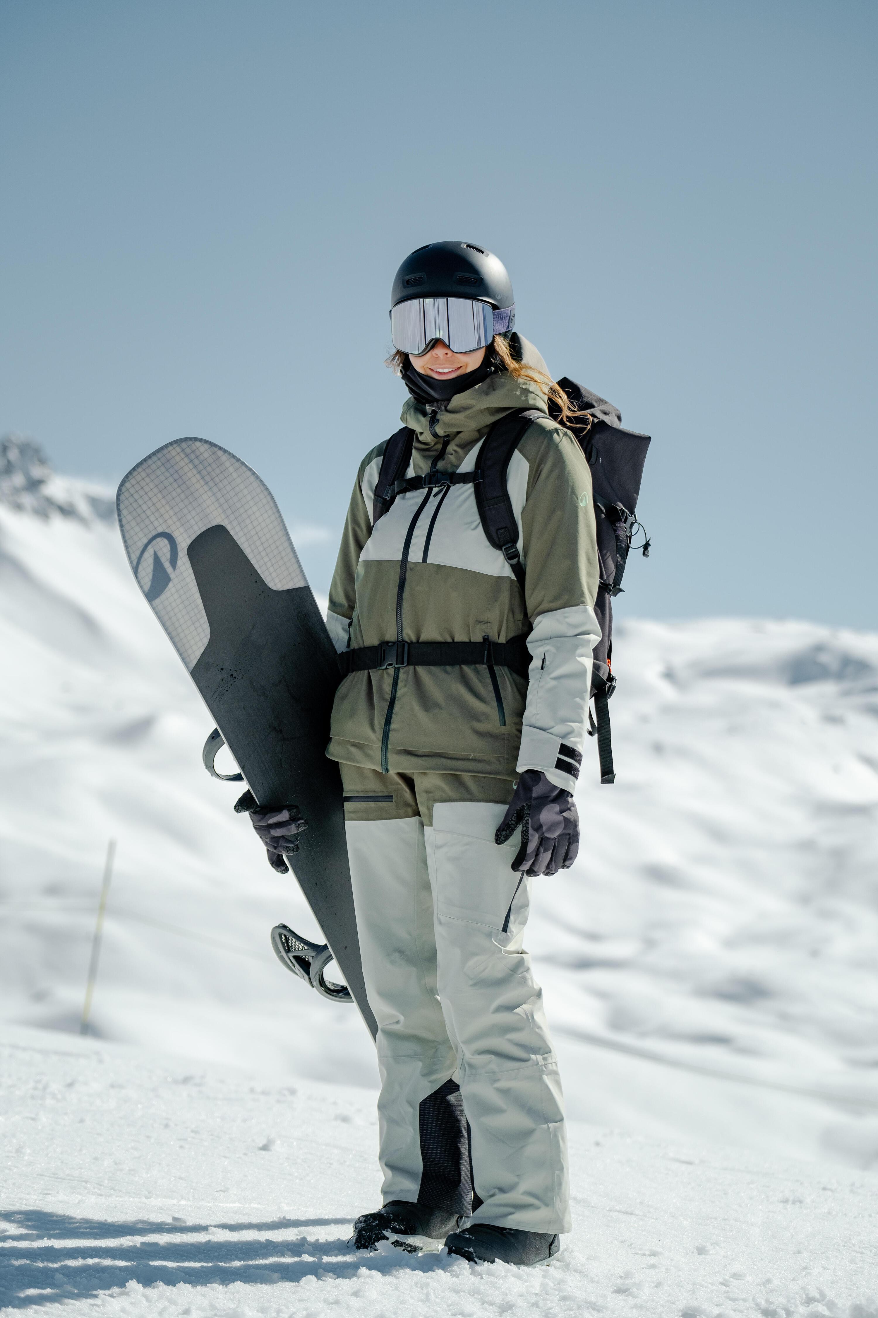 Manteau de ski et planche à neige chaud et respirant femme, 500 AM 16/17