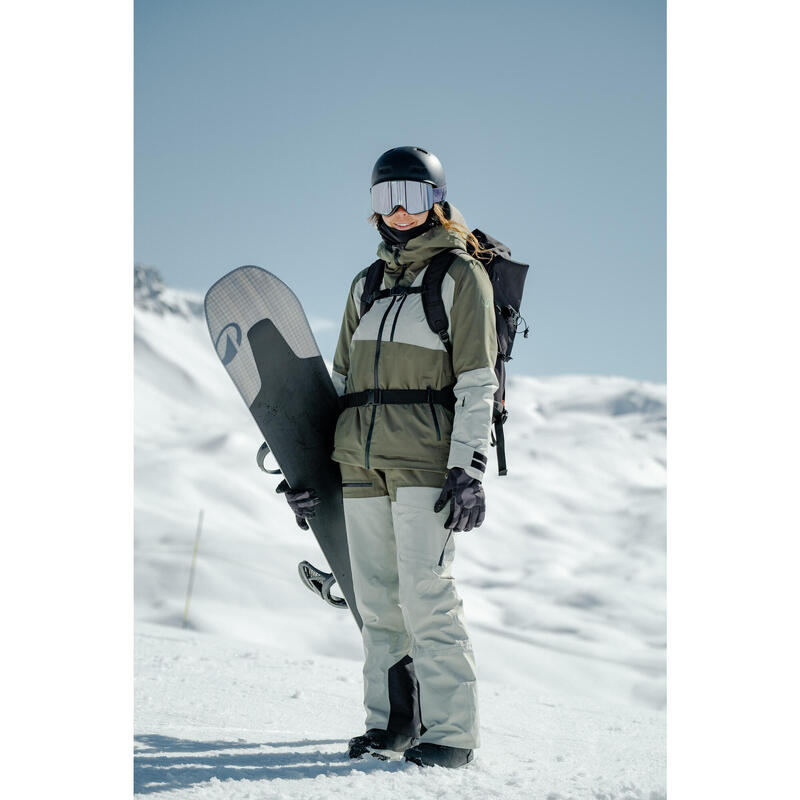 Női sí- és snowboardkabát, hőtartó, légáteresztő, all mountain - 500-as