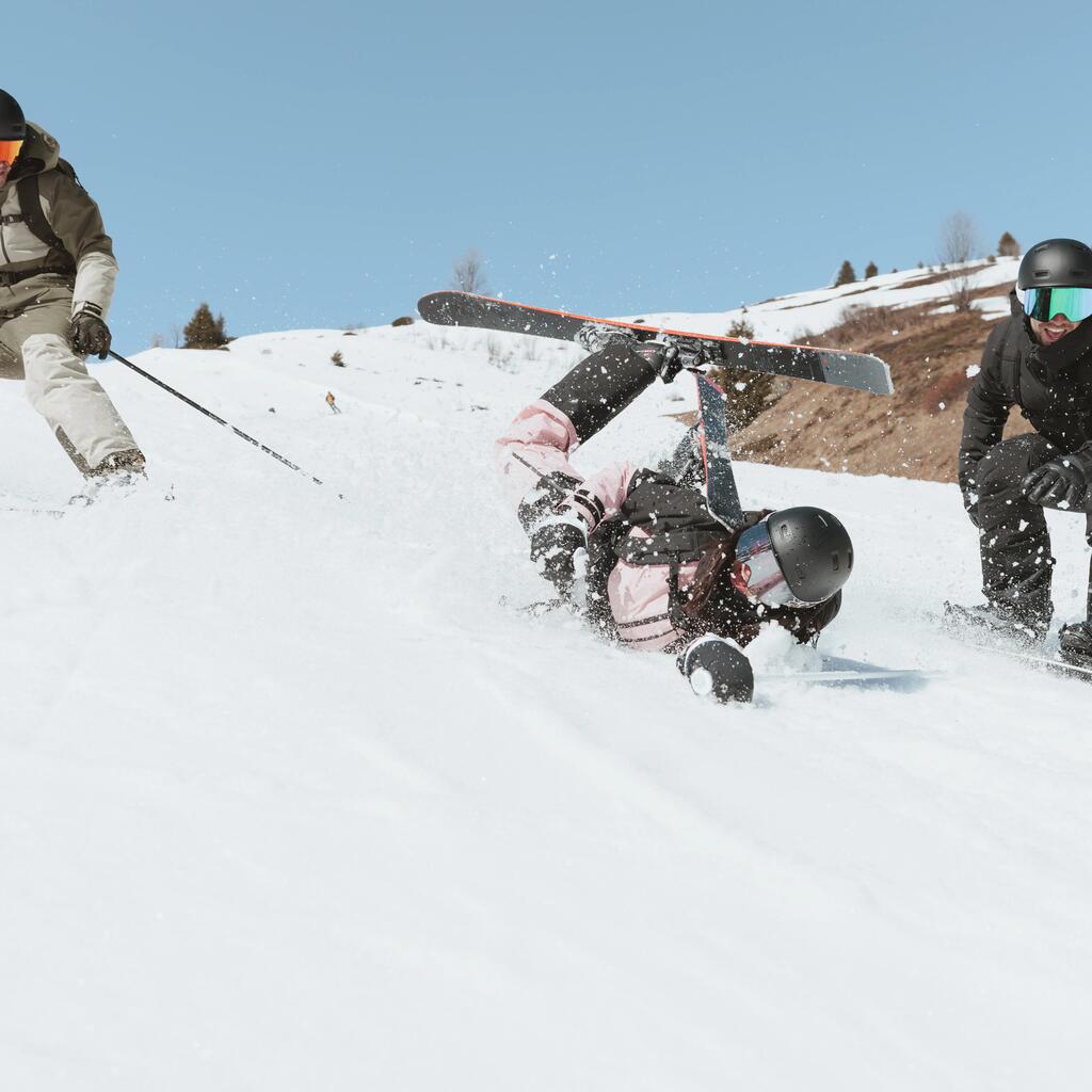 Skifahrende auf der Piste