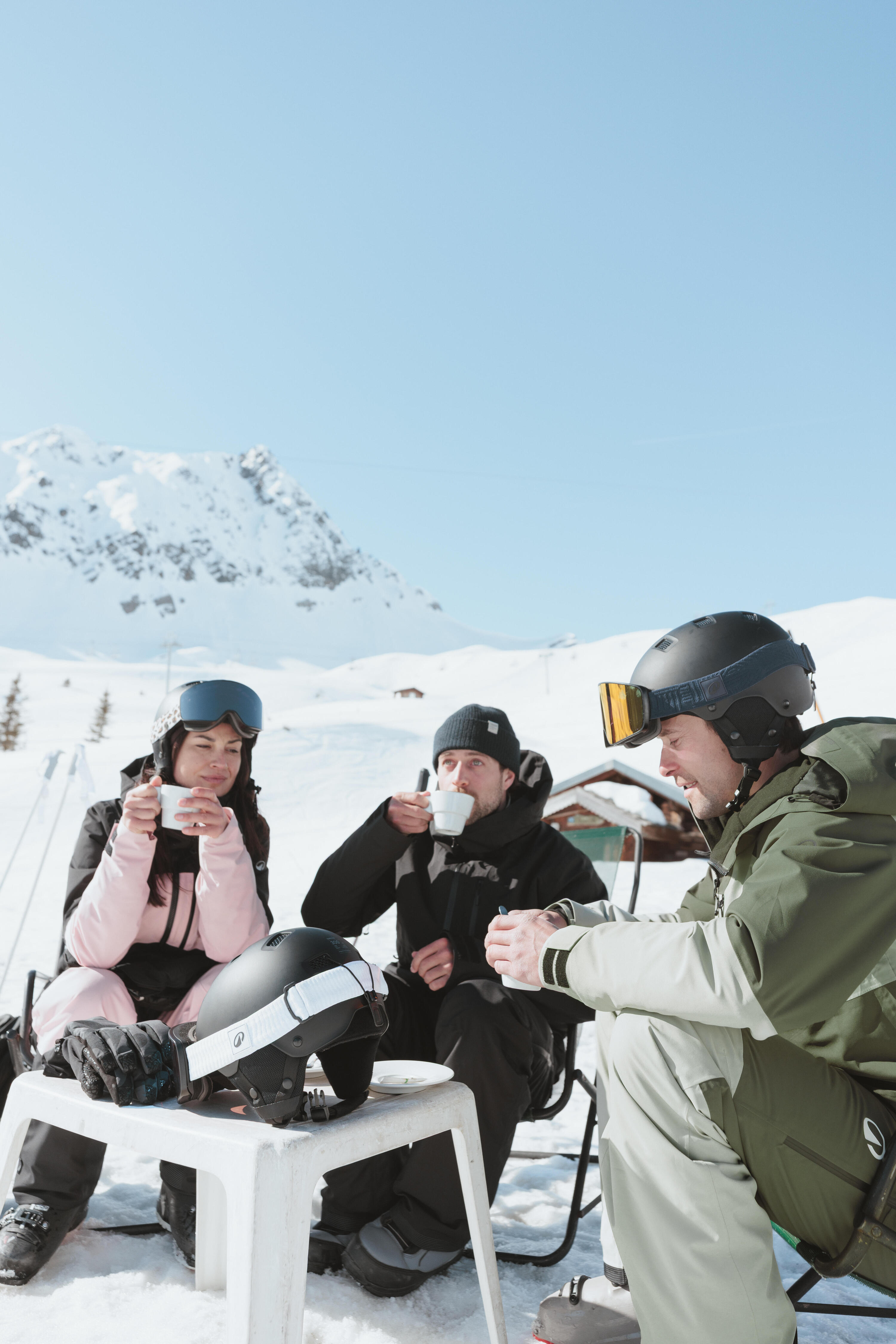 Manteau de ski et planche à neige chaud et respirant homme, 500 AM 17/18