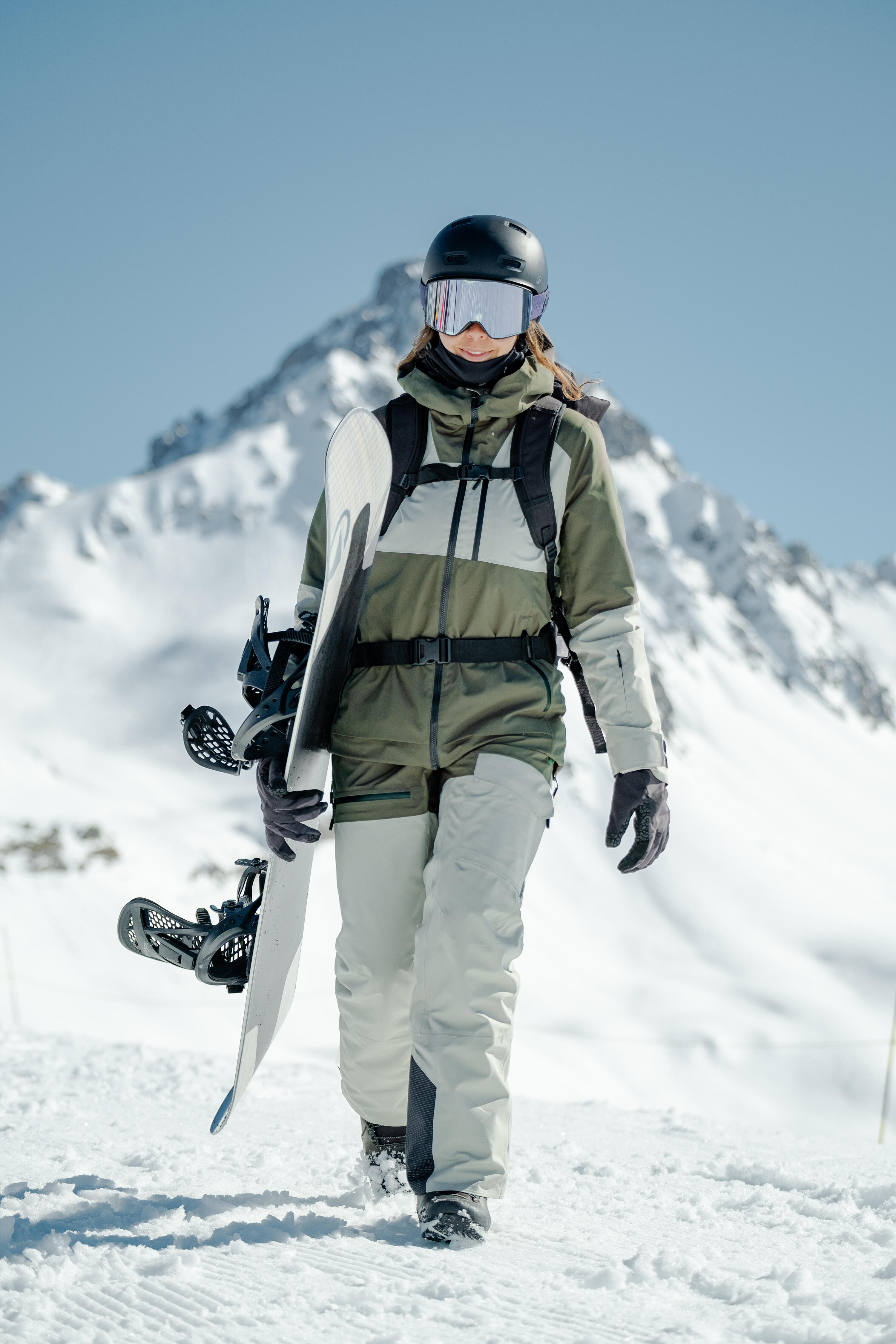 Pantalon de ski et planche à neige imperméable et respirant femme, 500 AM 13/16