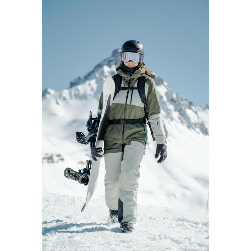 Női sí- és snowboardkabát, hőtartó, légáteresztő, all mountain - 500-as