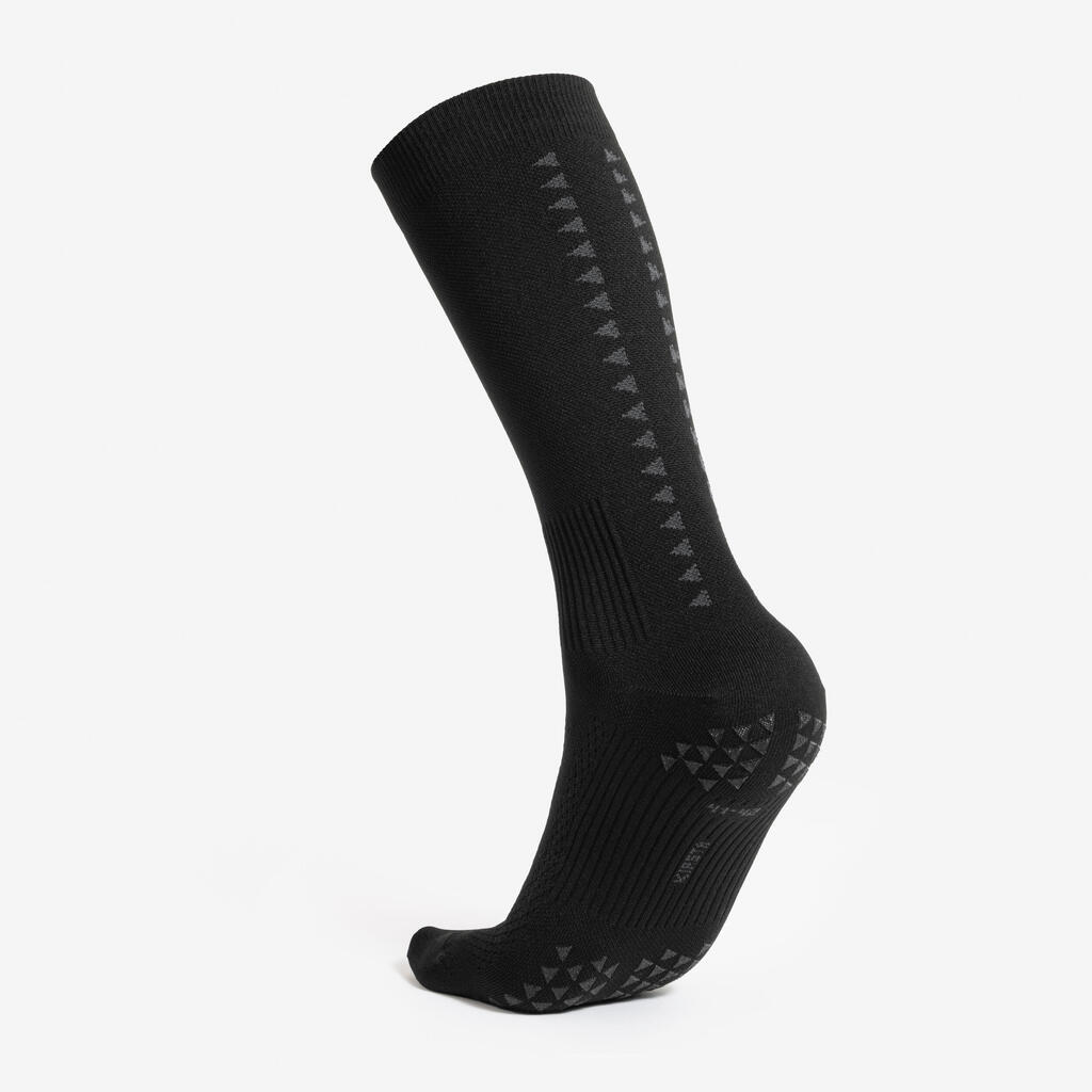 Chaussettes de football courtes adherentes viralto ii mid noir