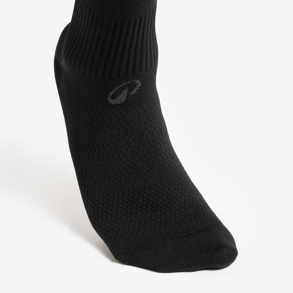 Chaussettes de football courtes adherentes viralto ii mid noir