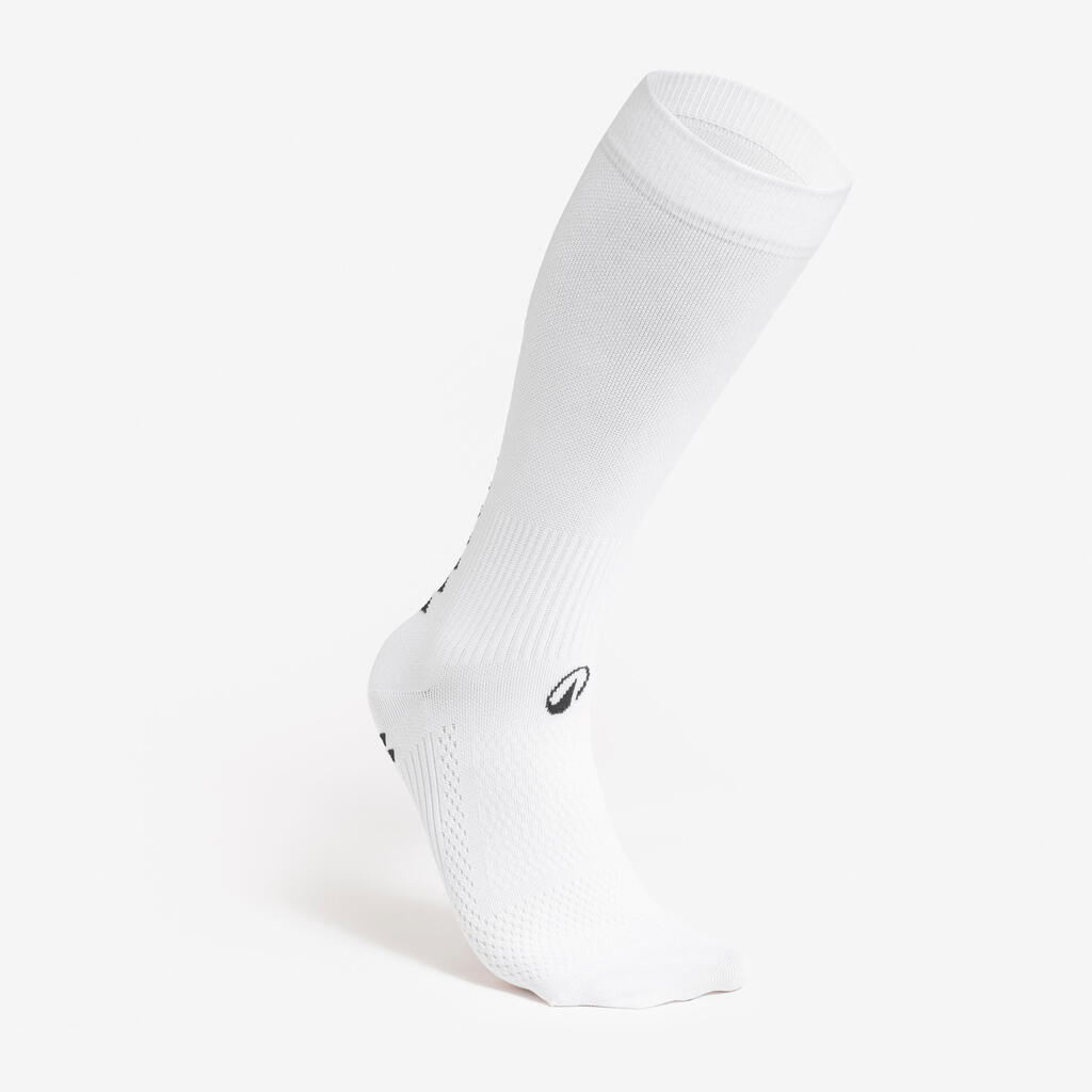 Chaussettes de football courtes adherentes viralto ii mid blanc