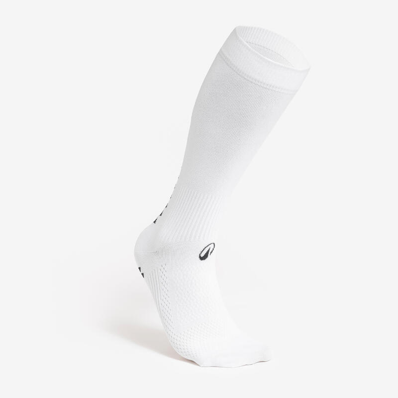 CHAUSSETTES DE FOOTBALL COURTES ADHÉRENTES VIRALTO II MID BLANC
