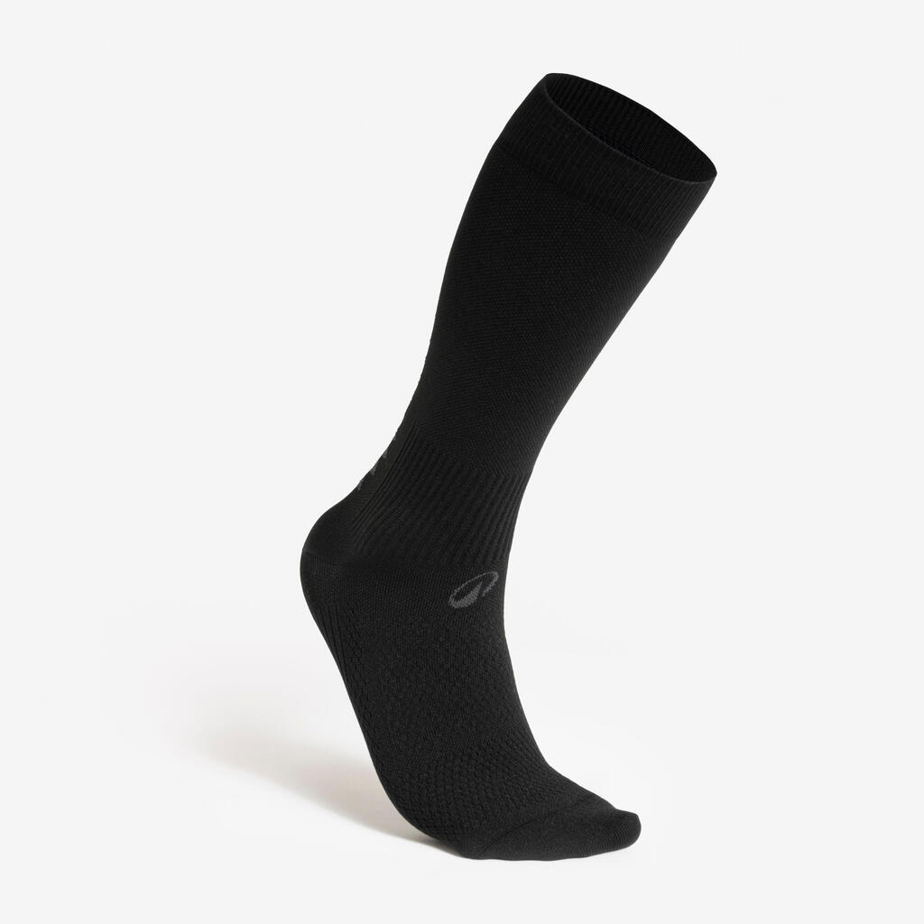 Chaussettes de football courtes adherentes viralto ii mid noir