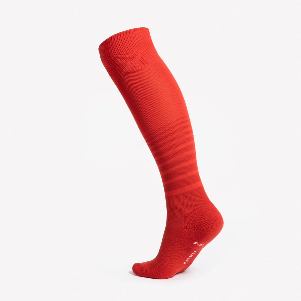 Chaussettes de football rayée enfant viralto club jr noire